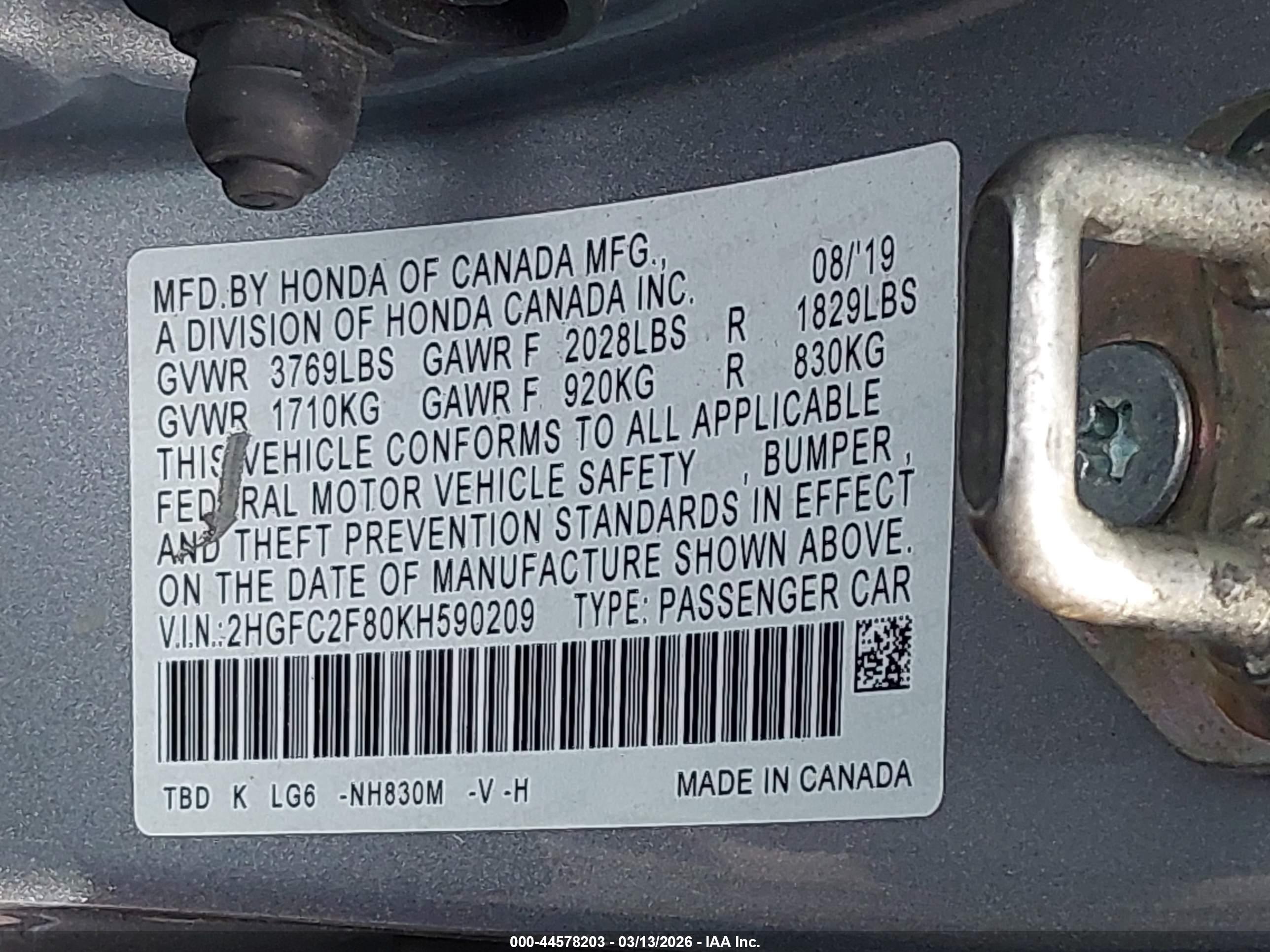 HONDA CIVIC image 9