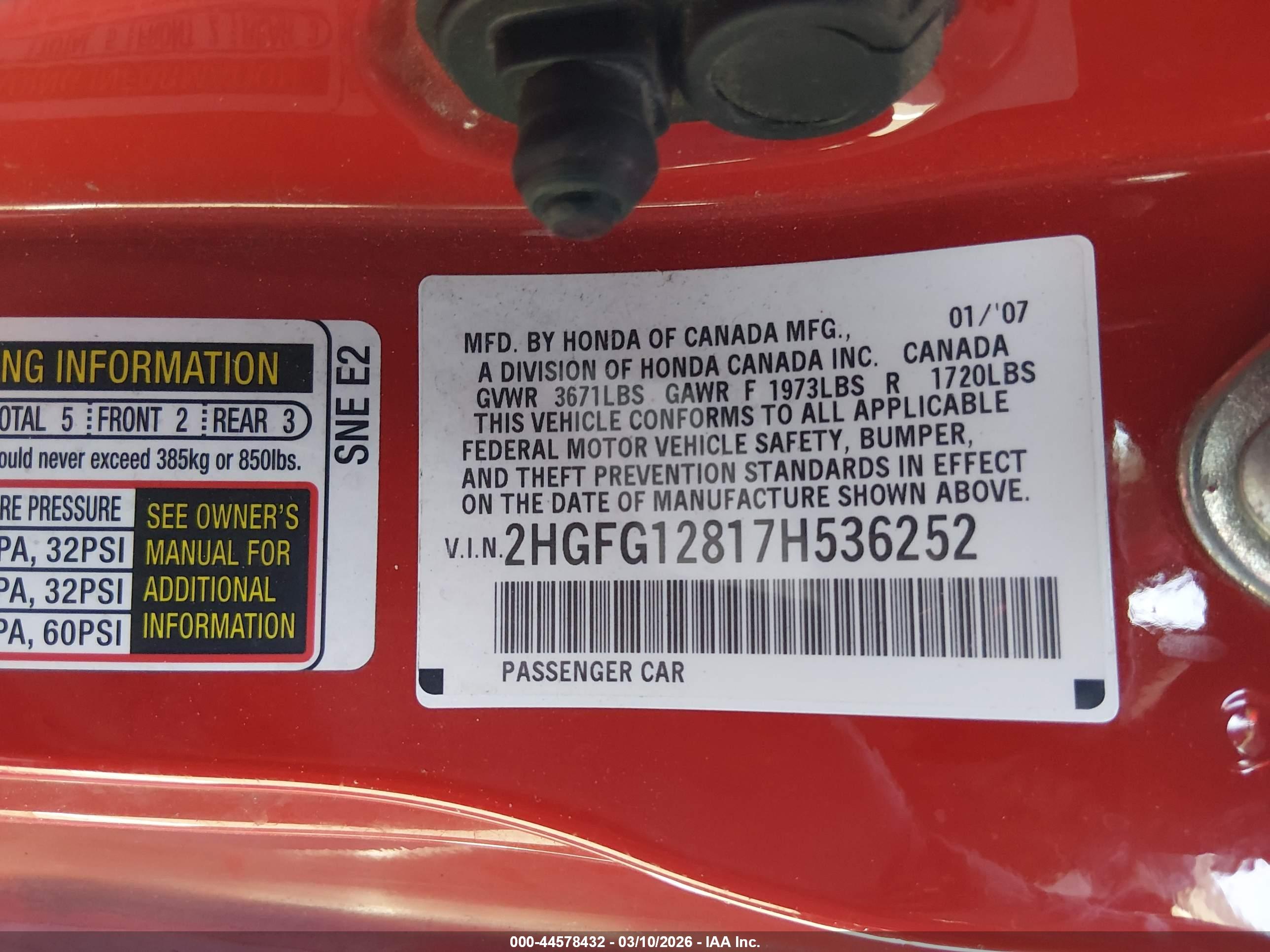 HONDA CIVIC image 9