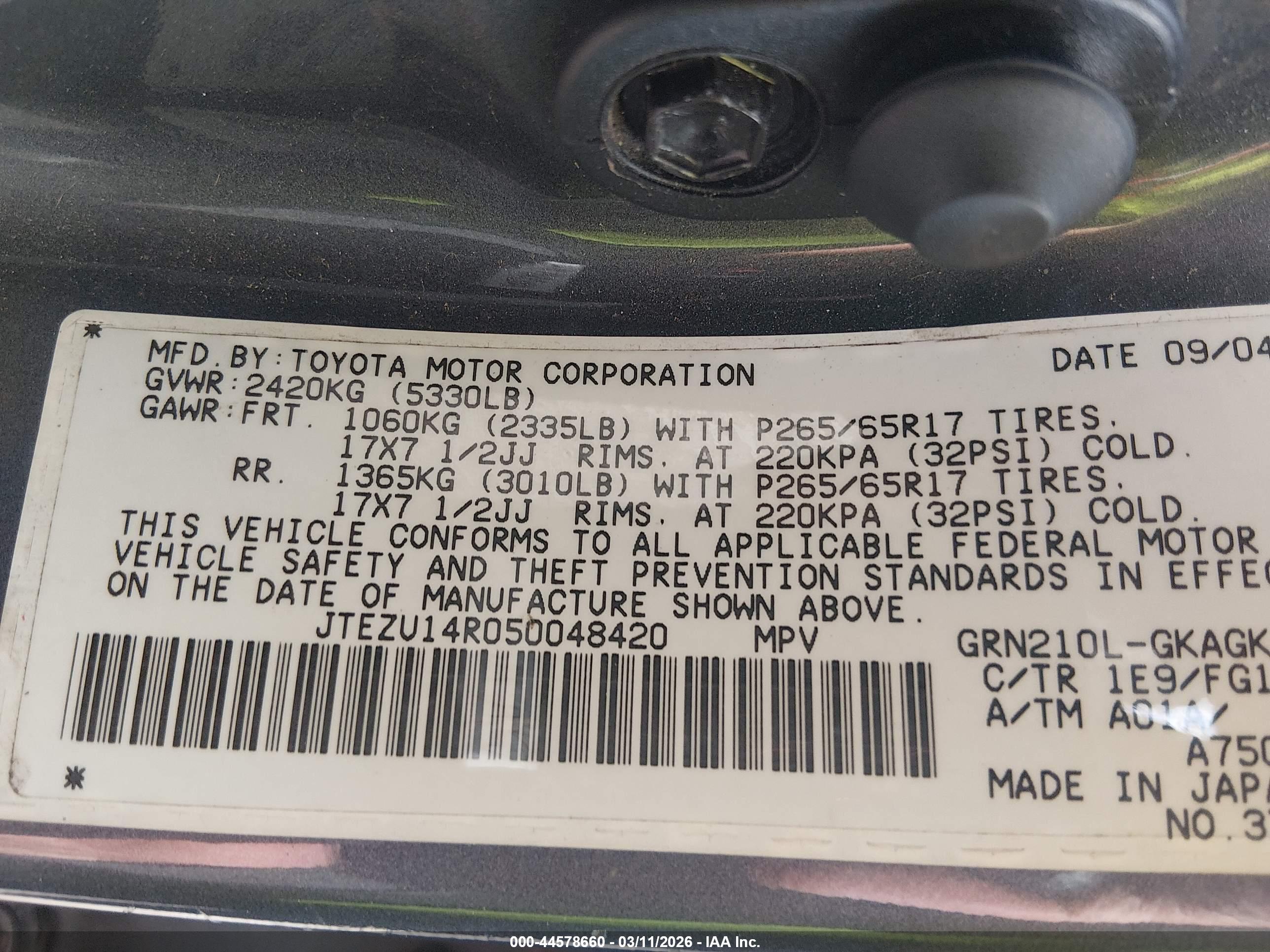 TOYOTA 4RUNNER image 9