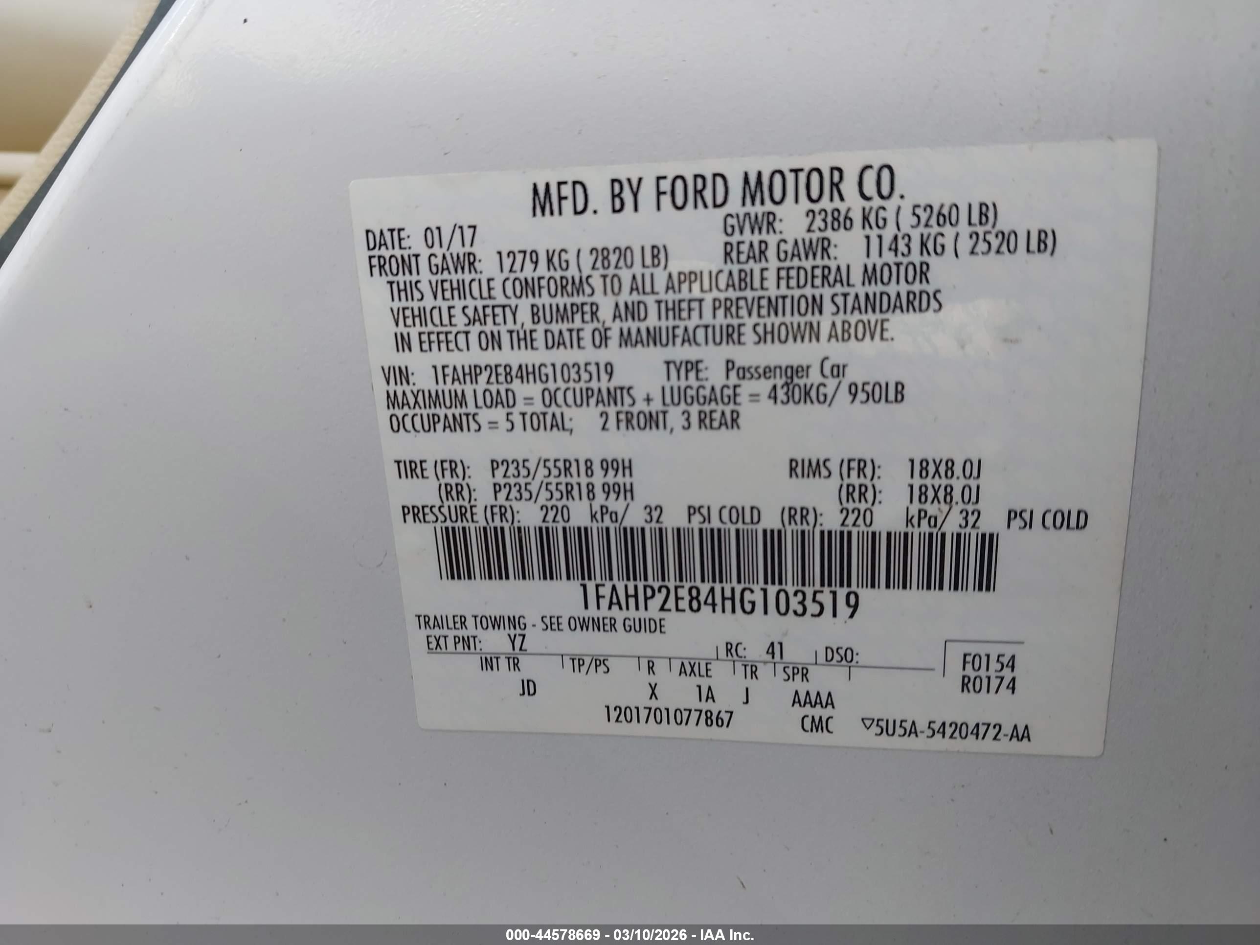 FORD TAURUS image 9