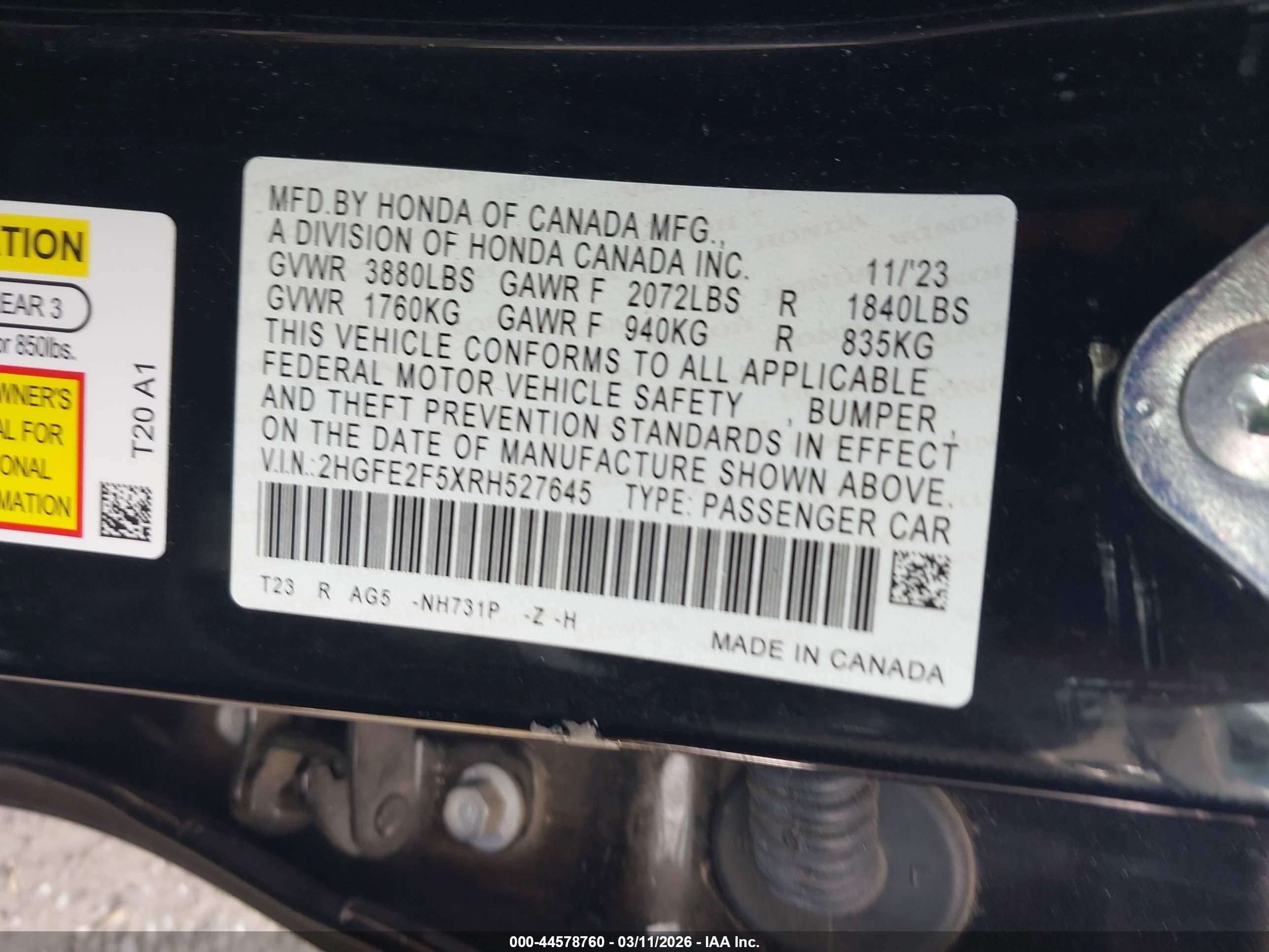 HONDA CIVIC image 9