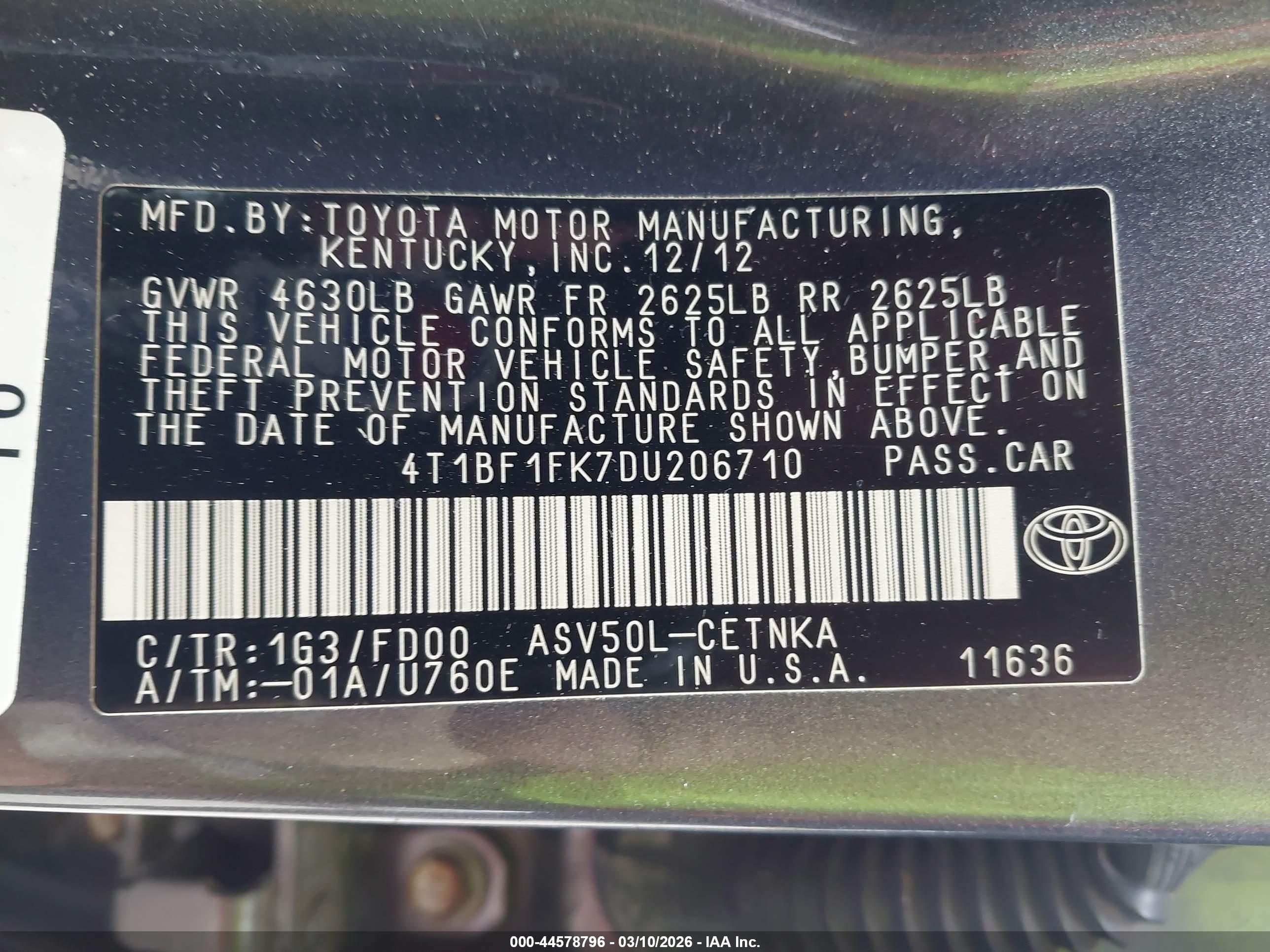 TOYOTA CAMRY image 9