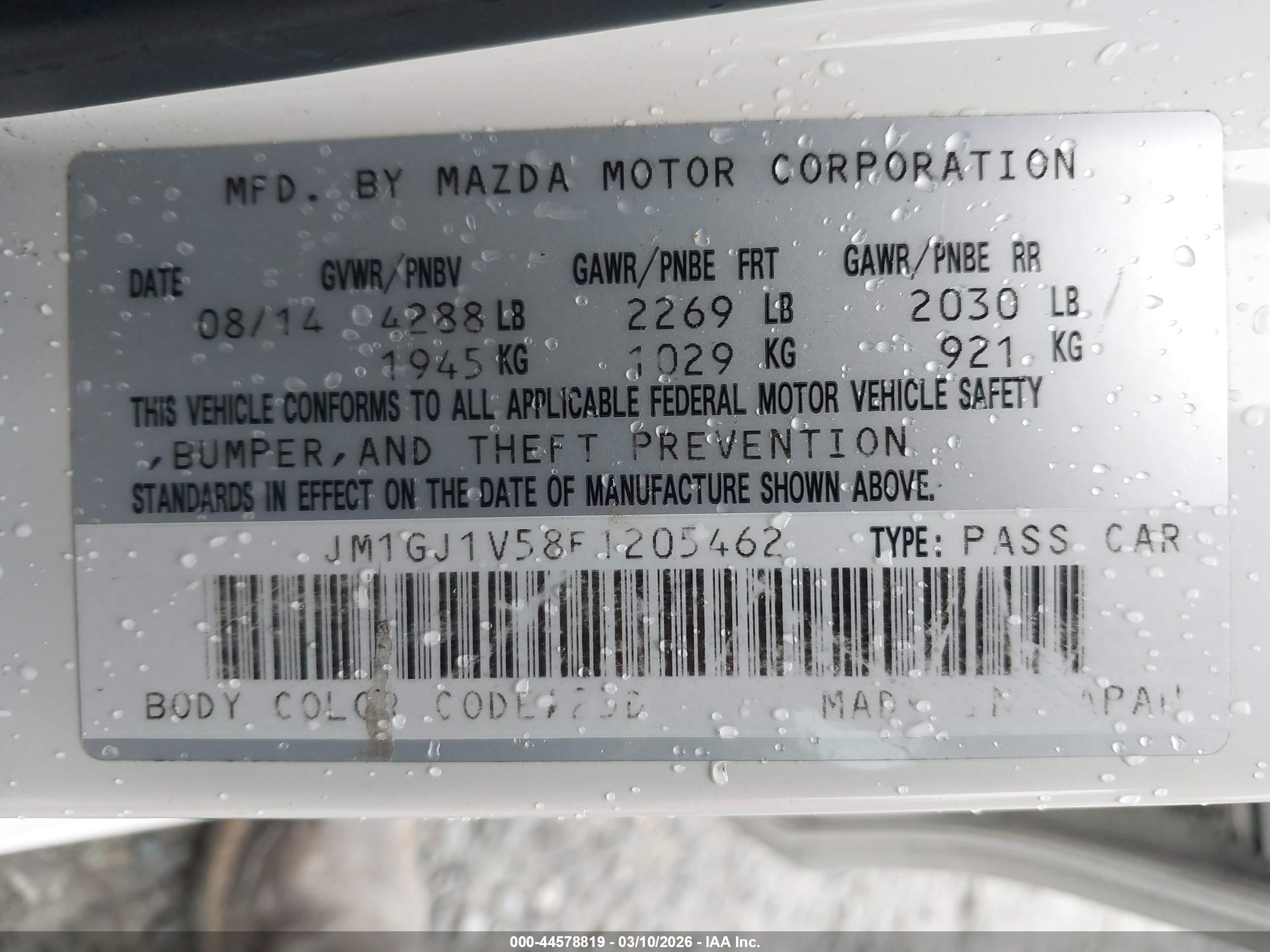 MAZDA MAZDA6 image 9