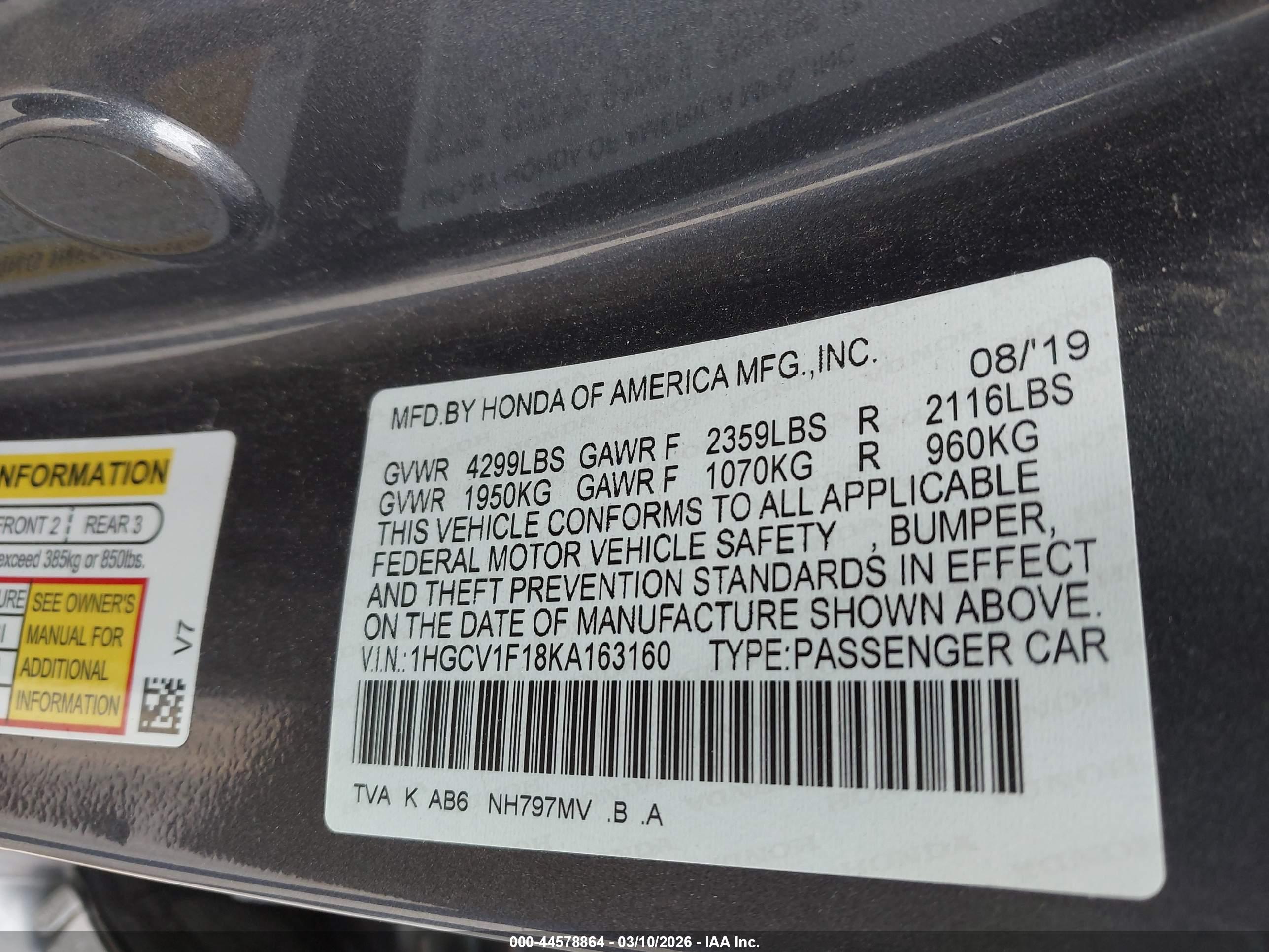 HONDA ACCORD image 9