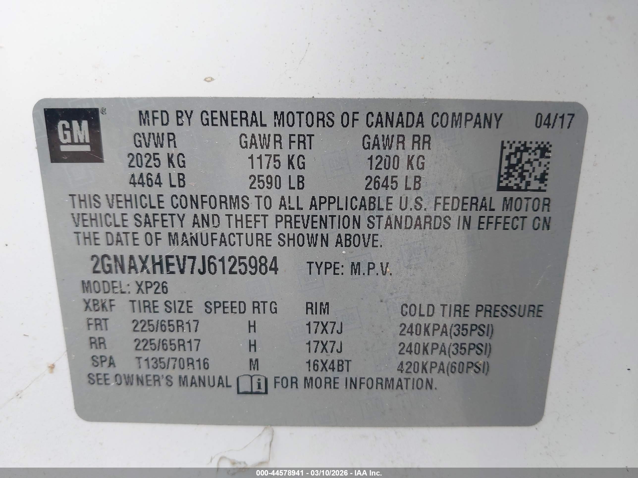 CHEVROLET EQUINOX image 9