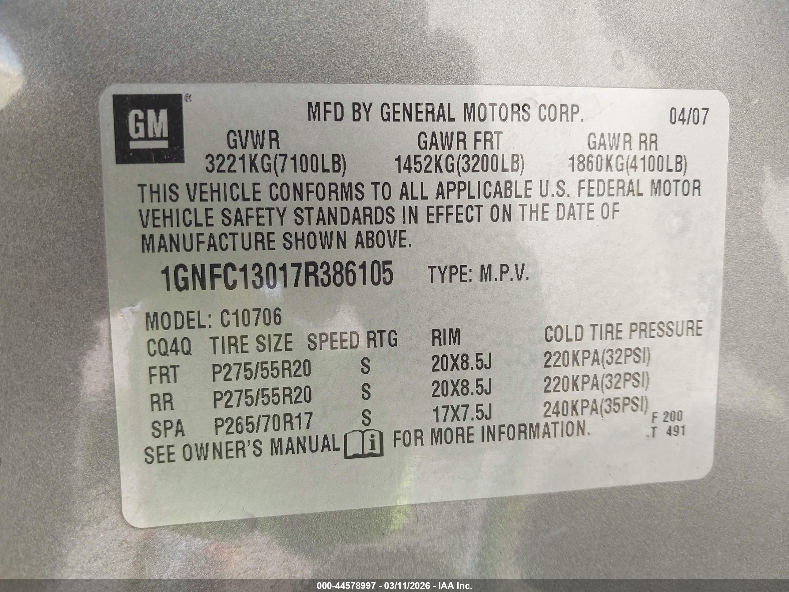 CHEVROLET TAHOE image 9