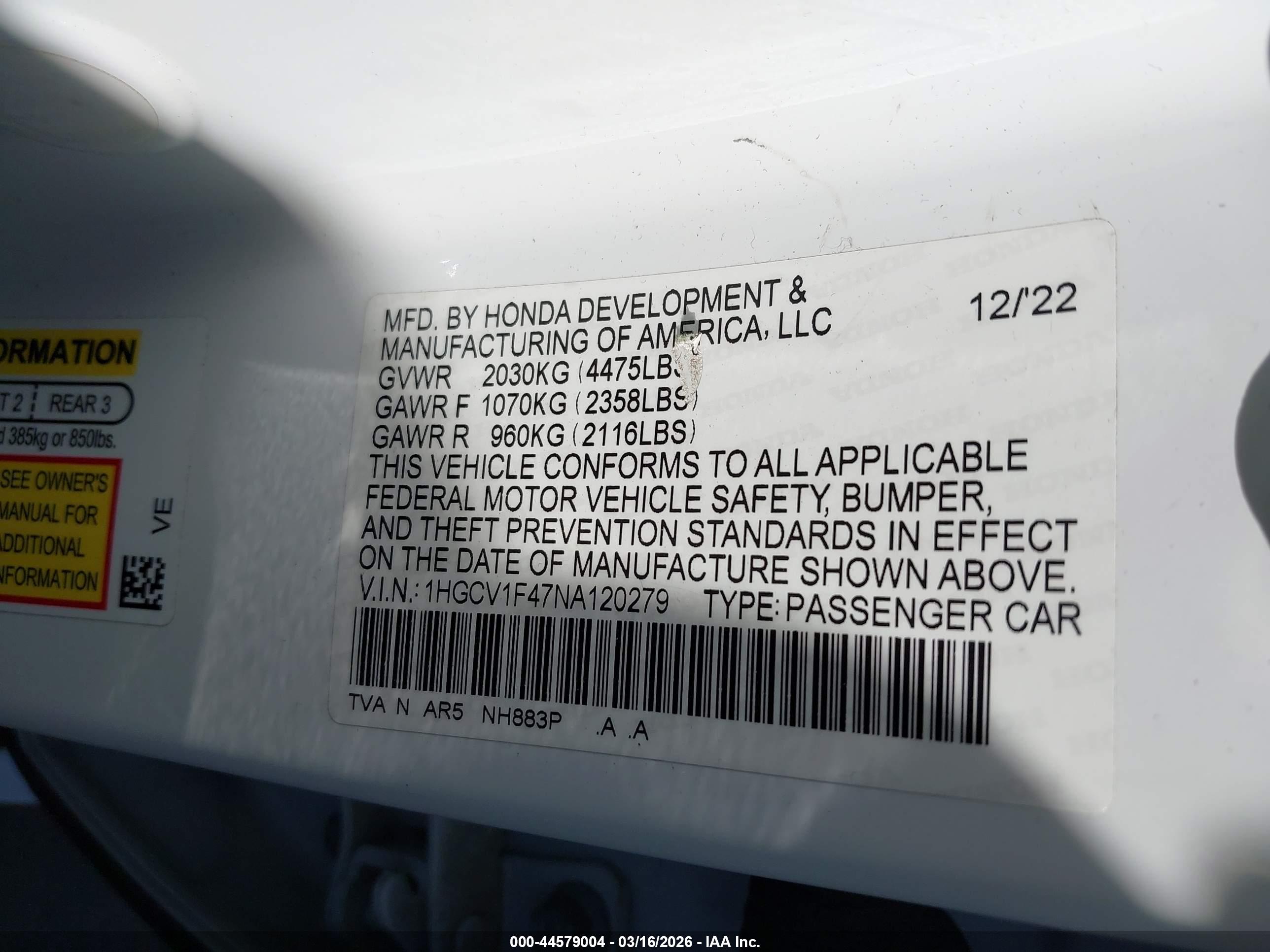 HONDA ACCORD image 9