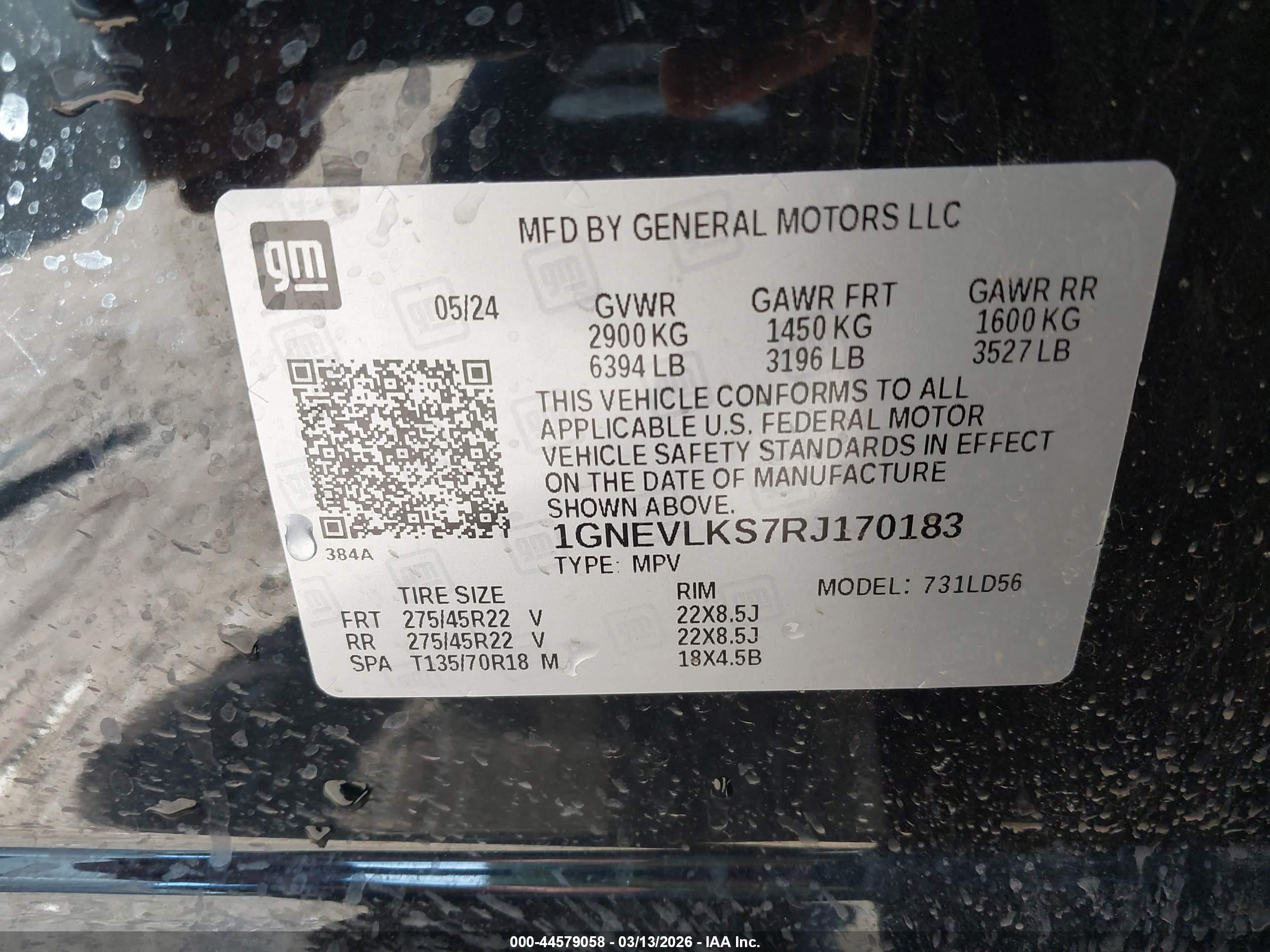 CHEVROLET TRAVERSE image 9
