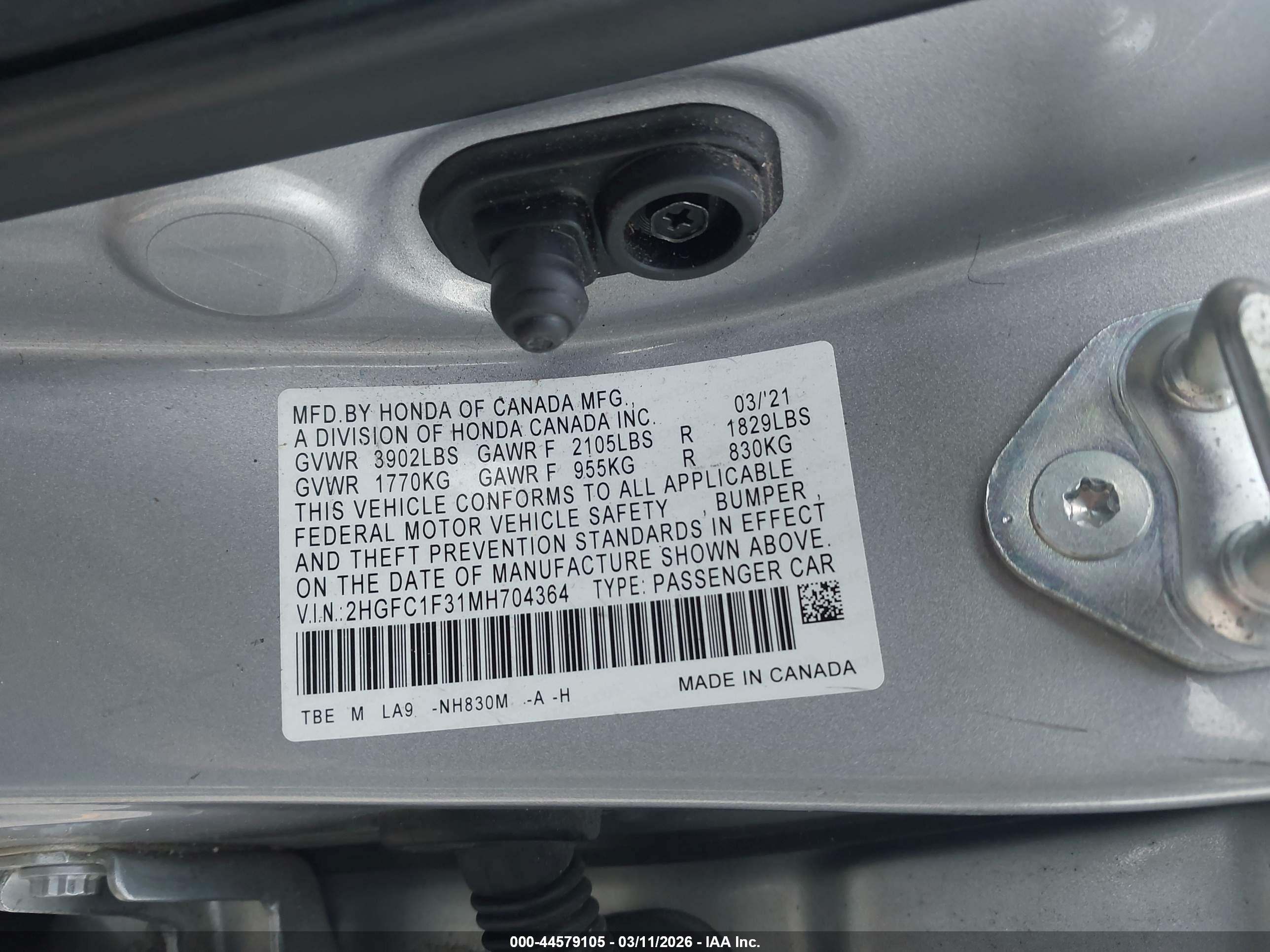 HONDA CIVIC image 9