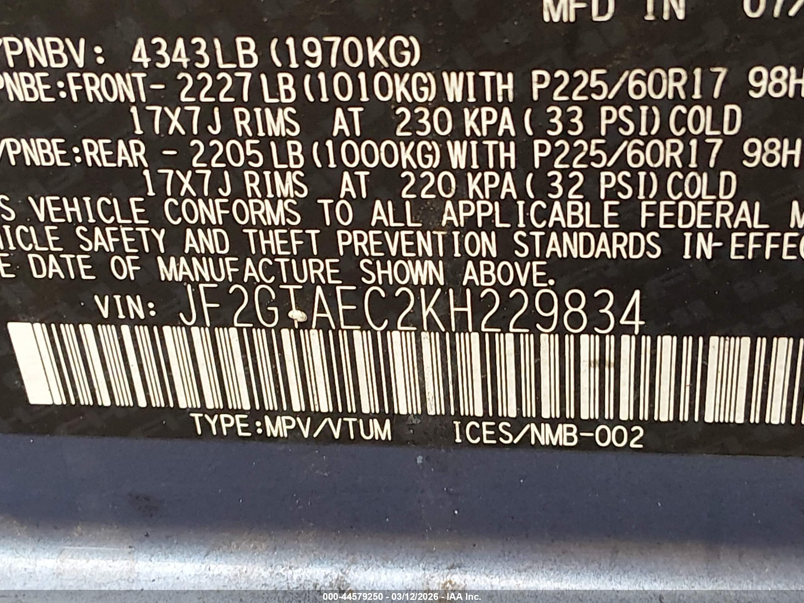 SUBARU CROSSTREK image 9