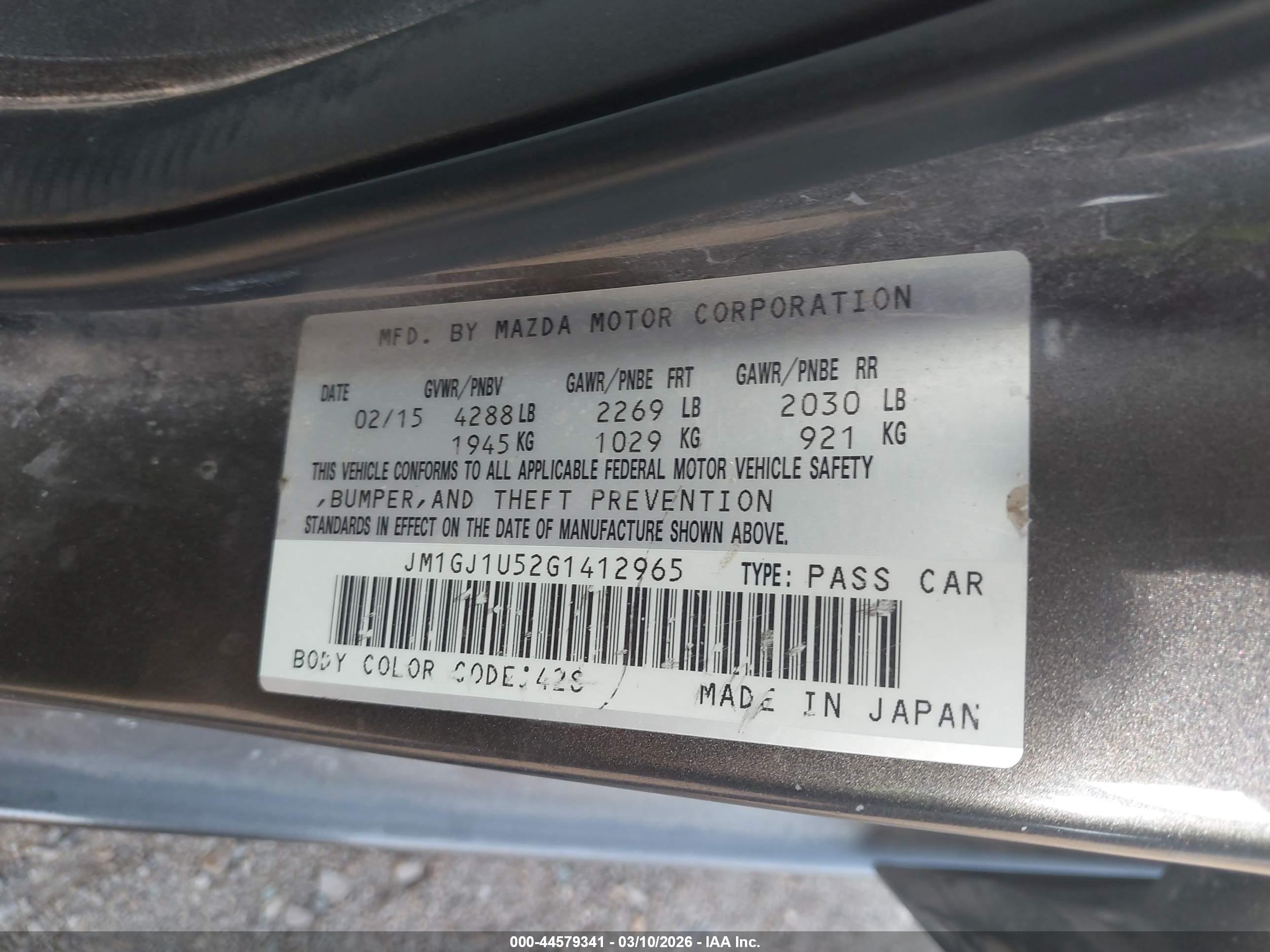 MAZDA MAZDA6 image 9