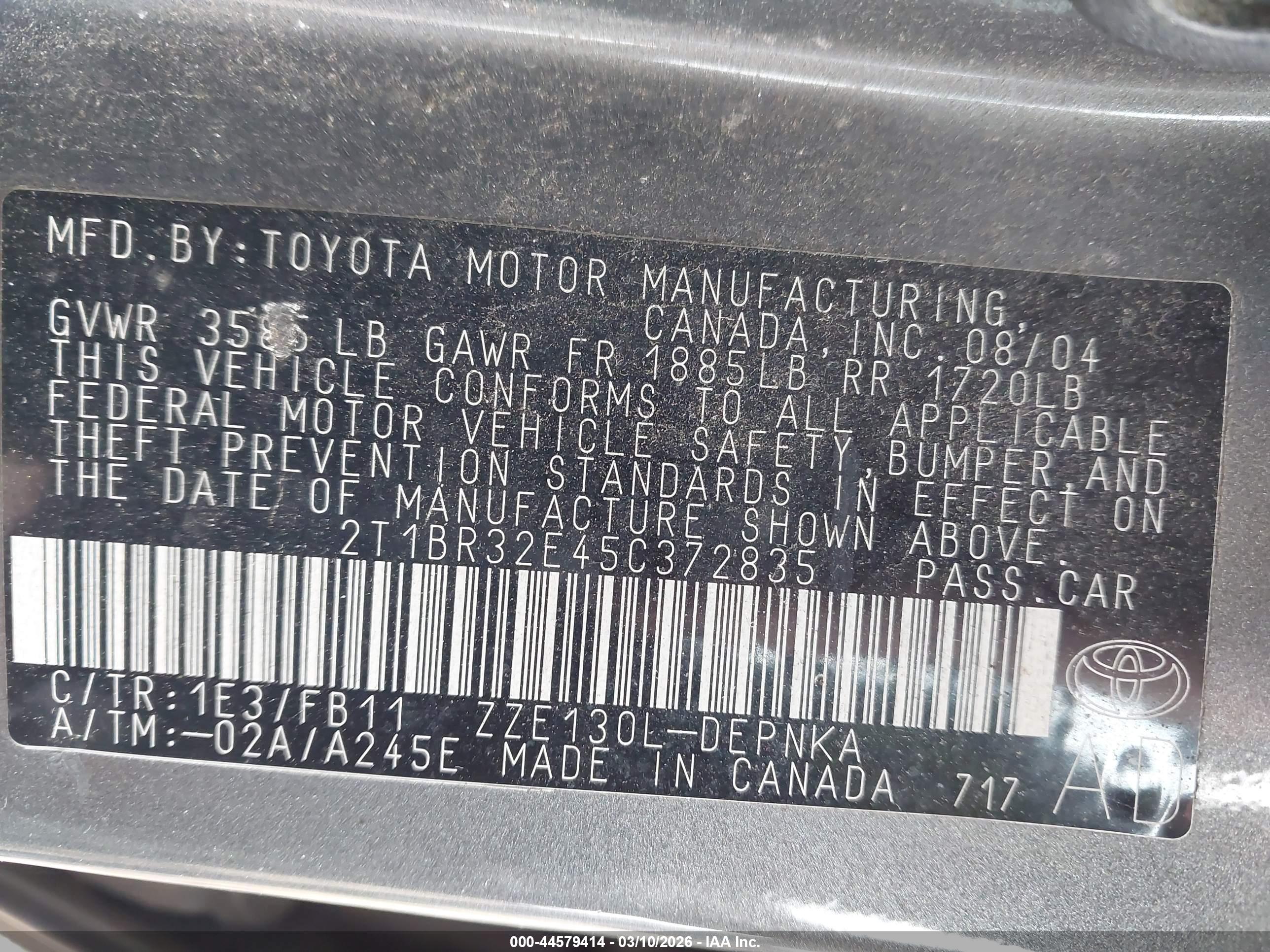 TOYOTA COROLLA image 9