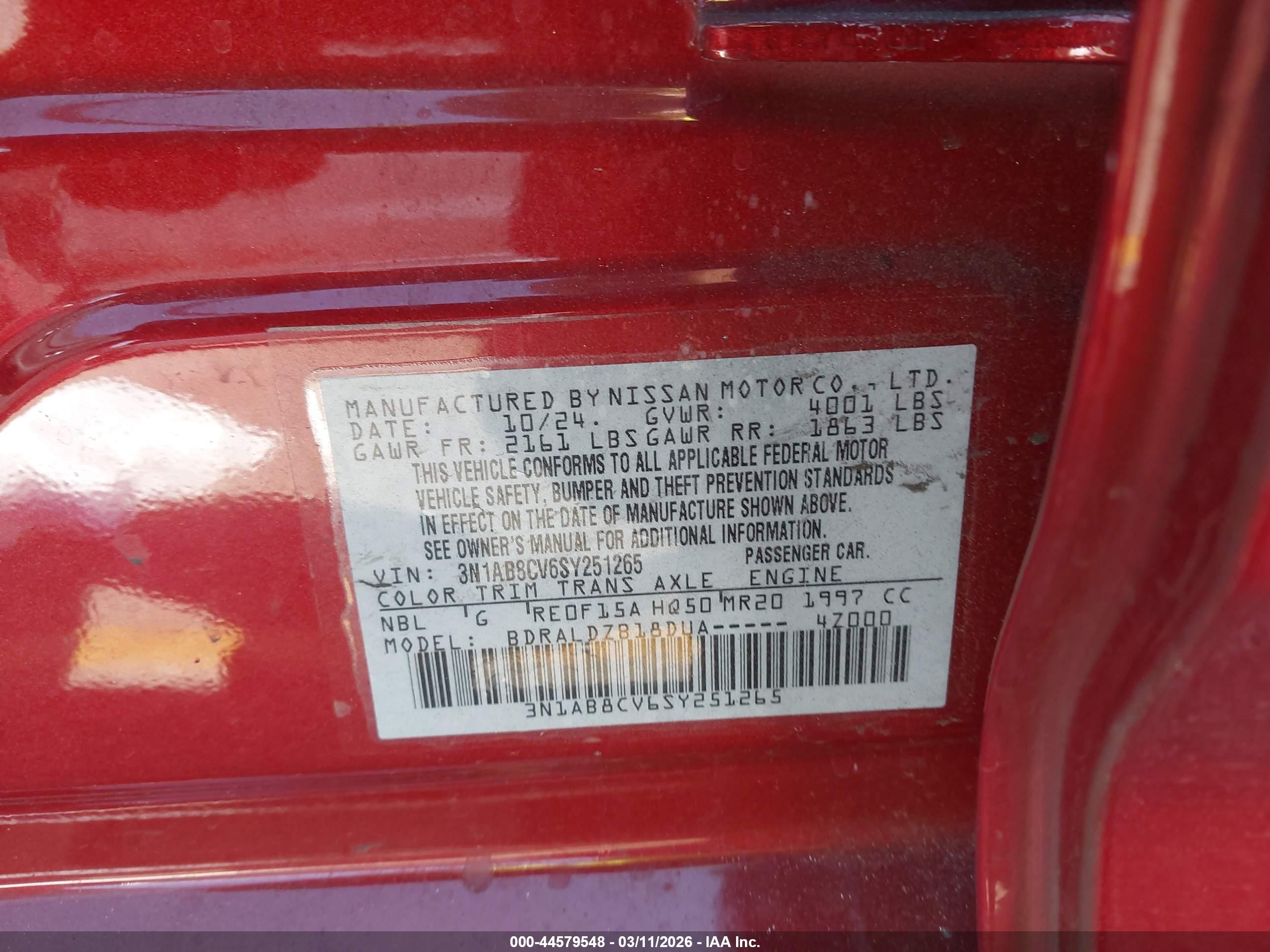 NISSAN SENTRA image 9
