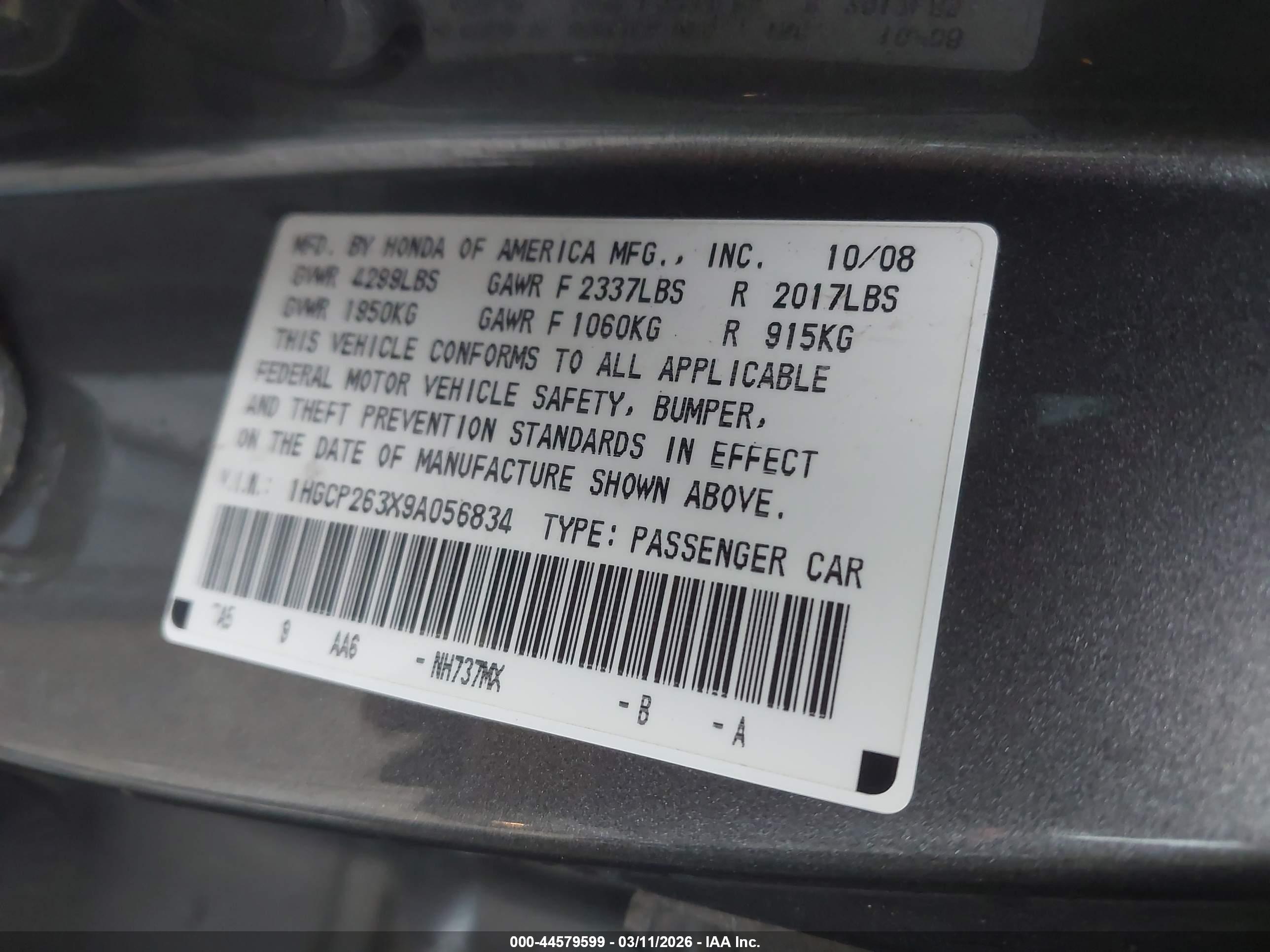 HONDA ACCORD image 9