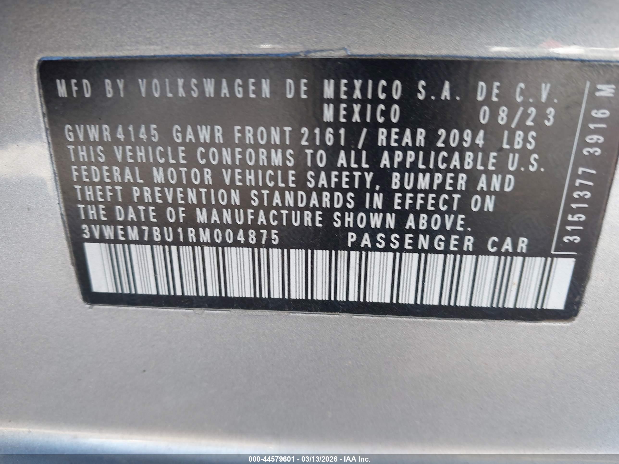 VOLKSWAGEN JETTA image 9