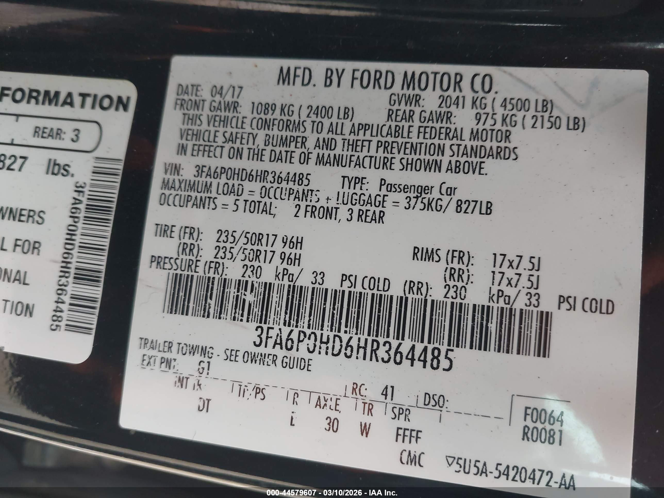 FORD FUSION image 9