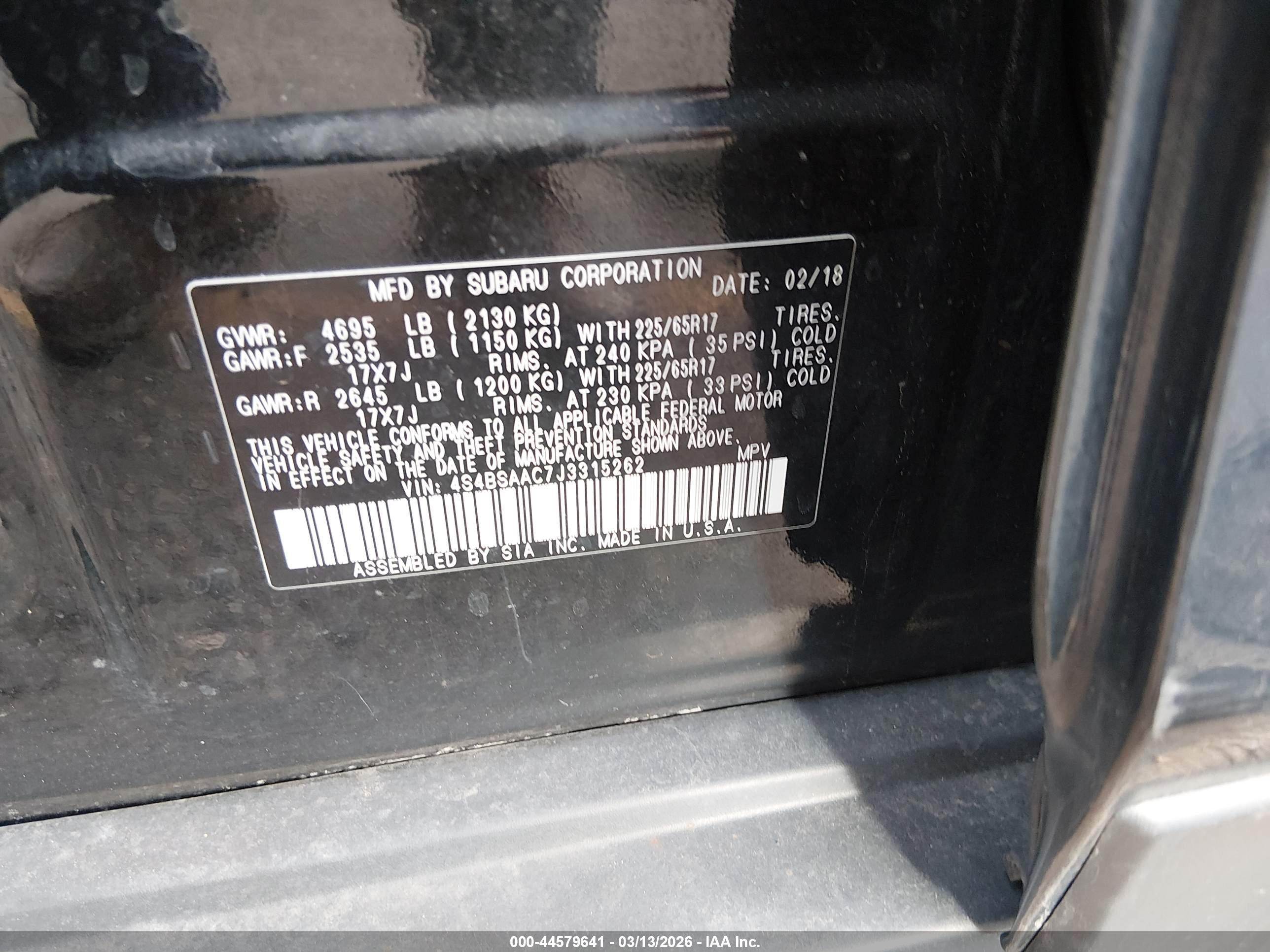 SUBARU OUTBACK image 9