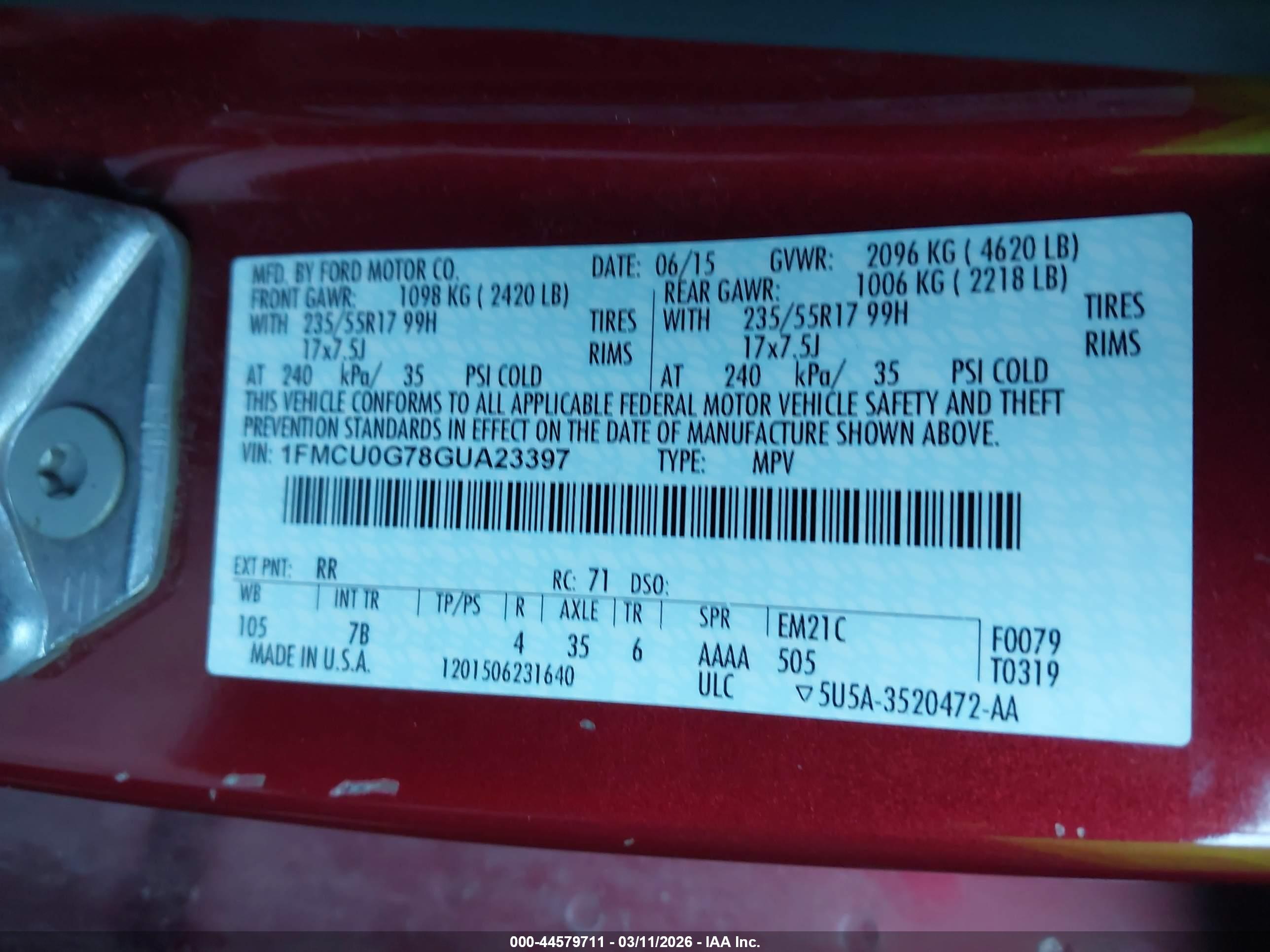 FORD ESCAPE image 9