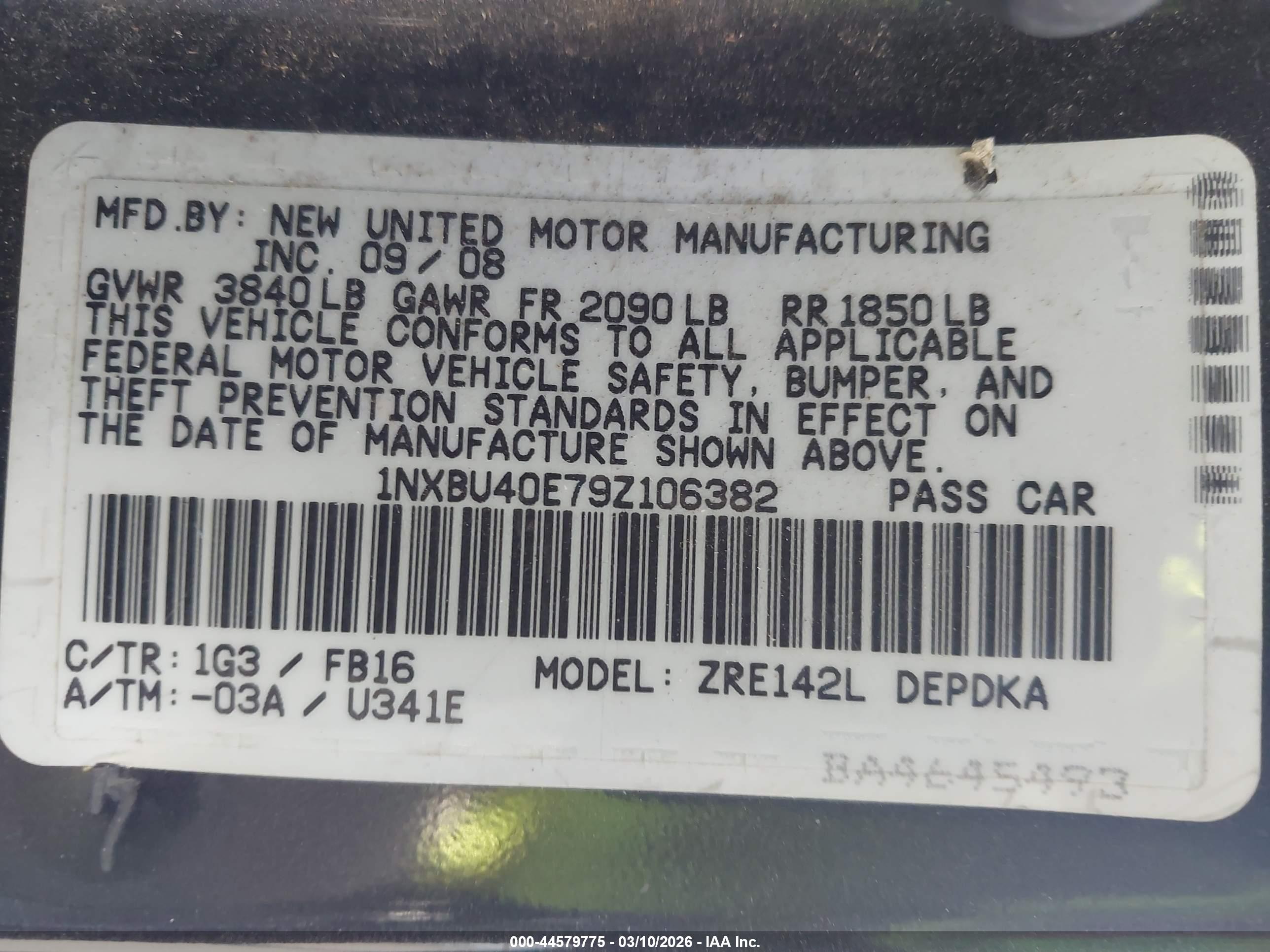 TOYOTA COROLLA image 9