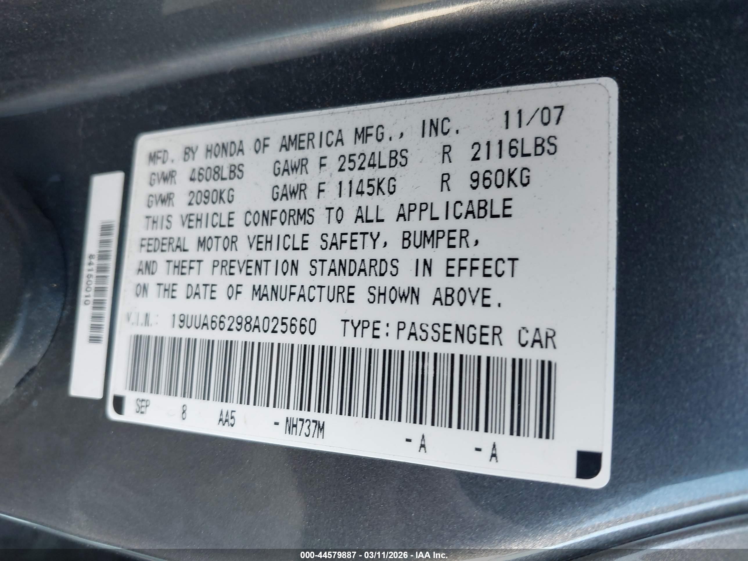 ACURA TL image 9