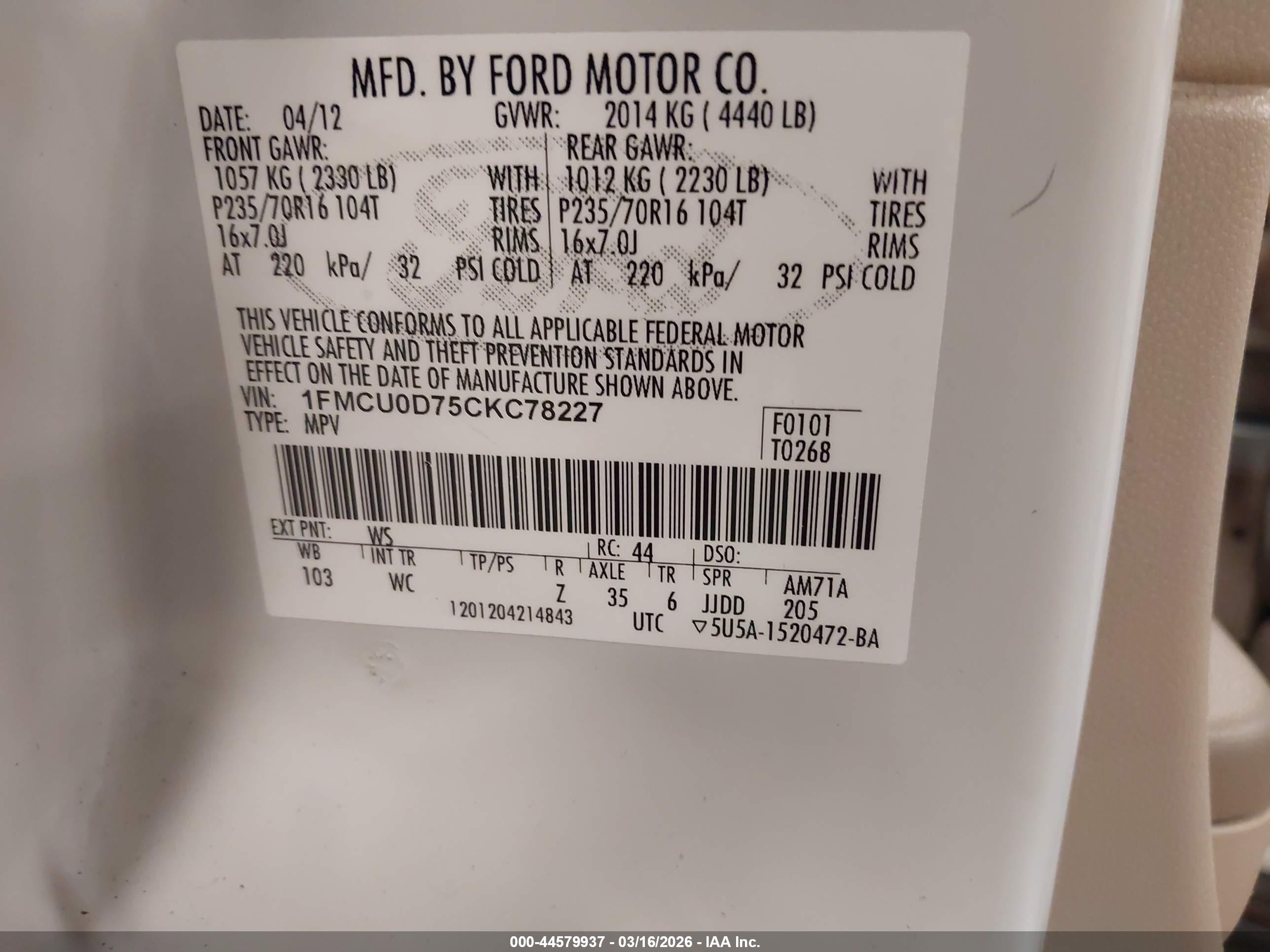 FORD ESCAPE image 9