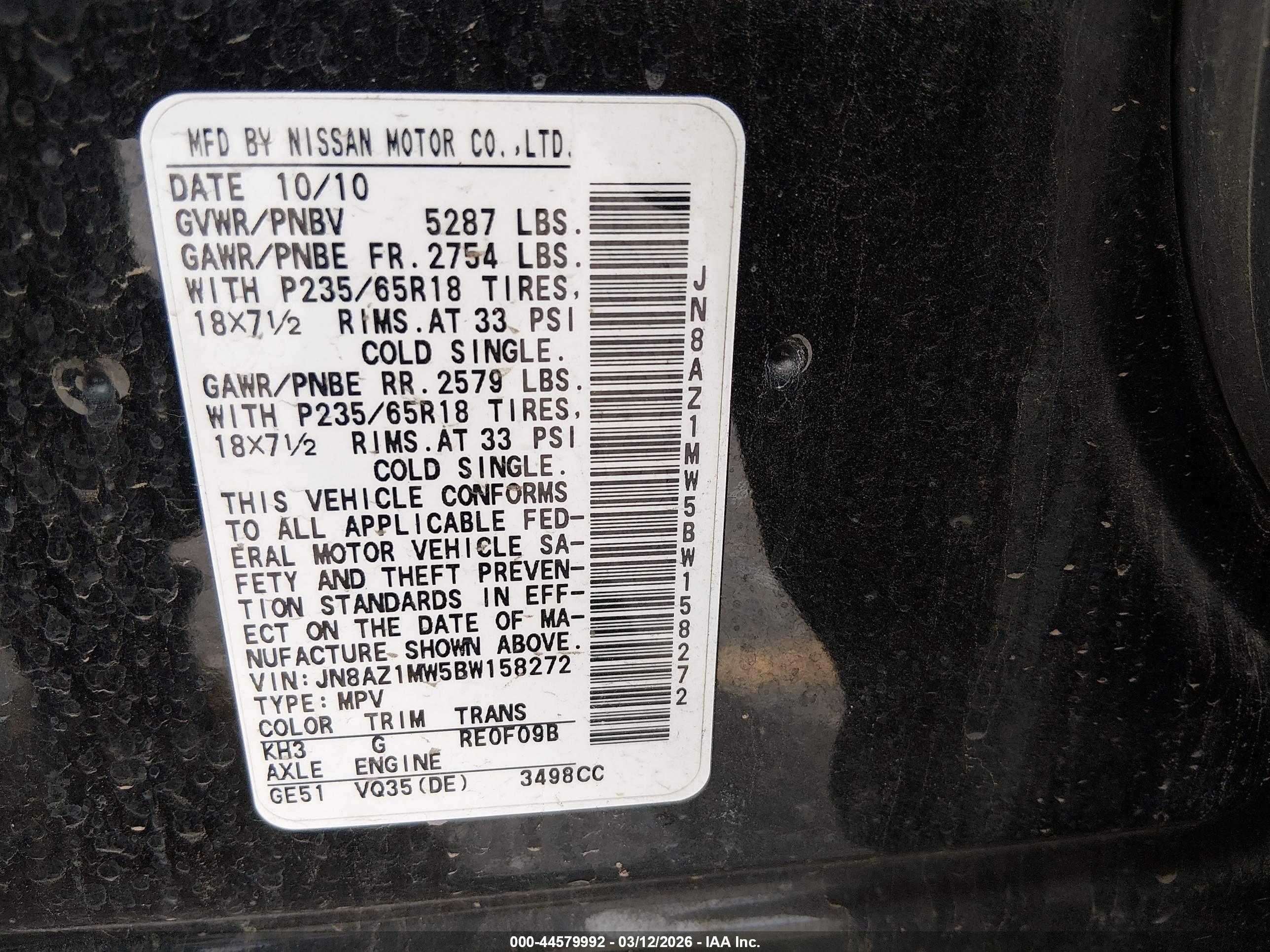 NISSAN MURANO image 9