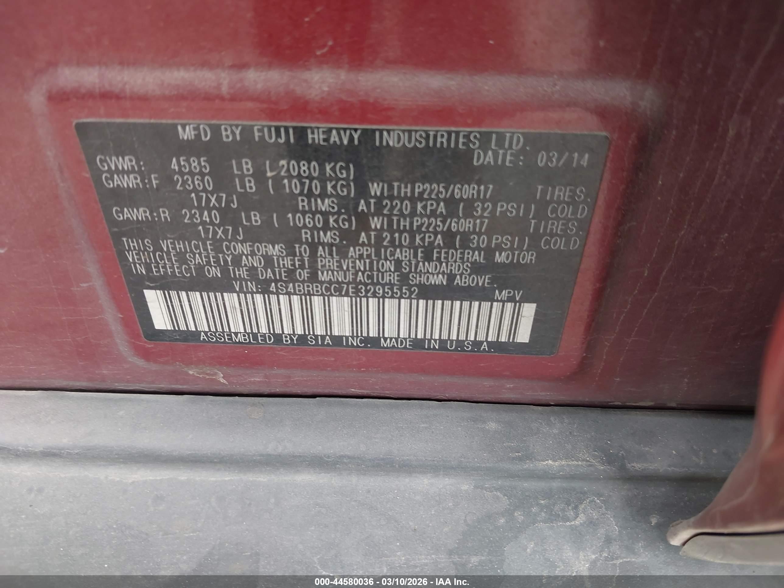 SUBARU OUTBACK image 9