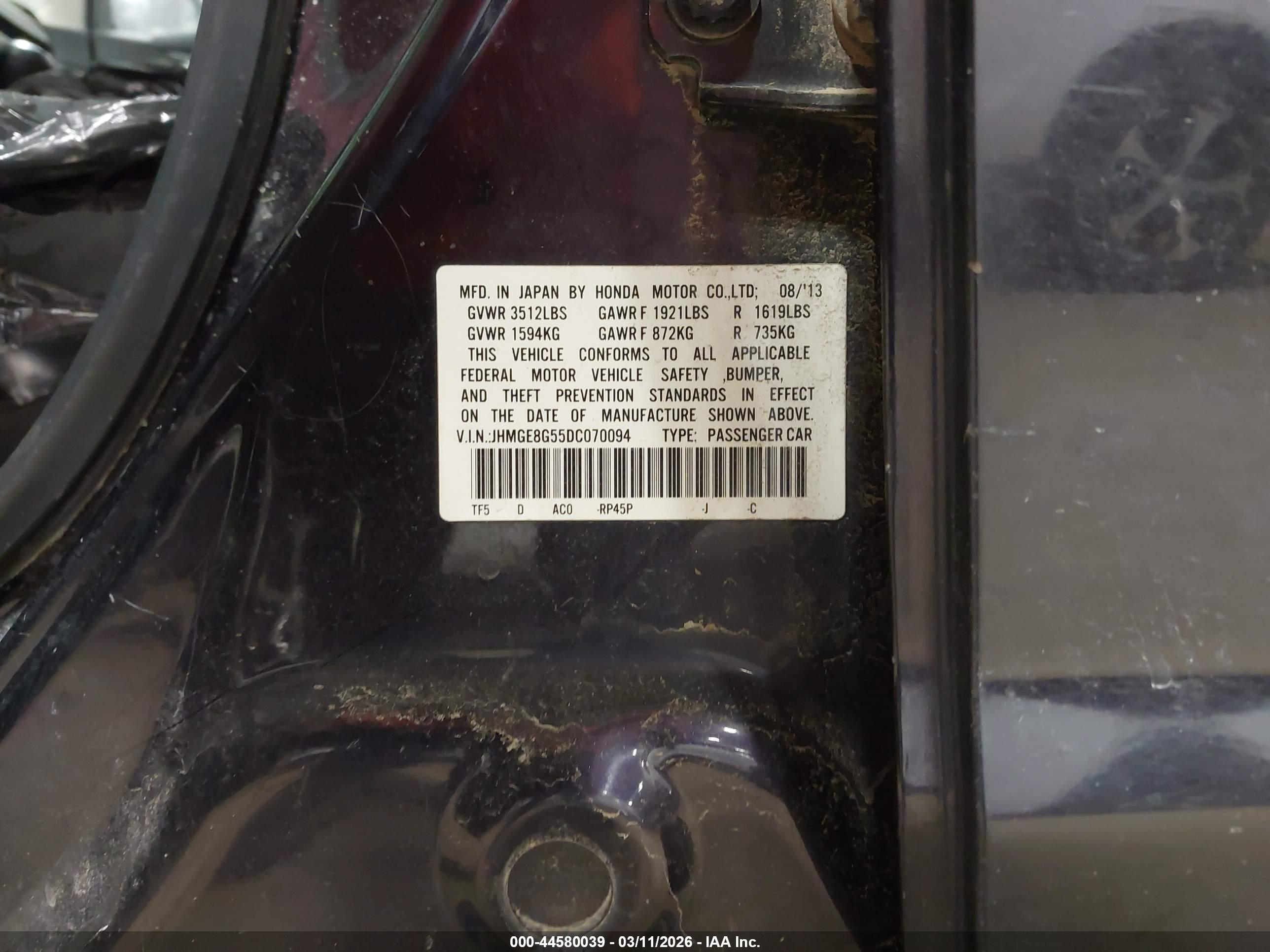 HONDA FIT image 9