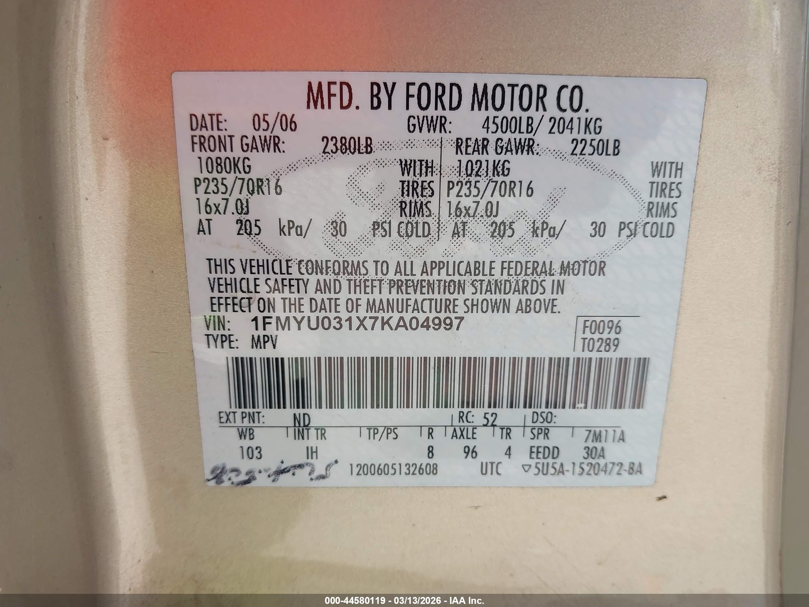 FORD ESCAPE image 9