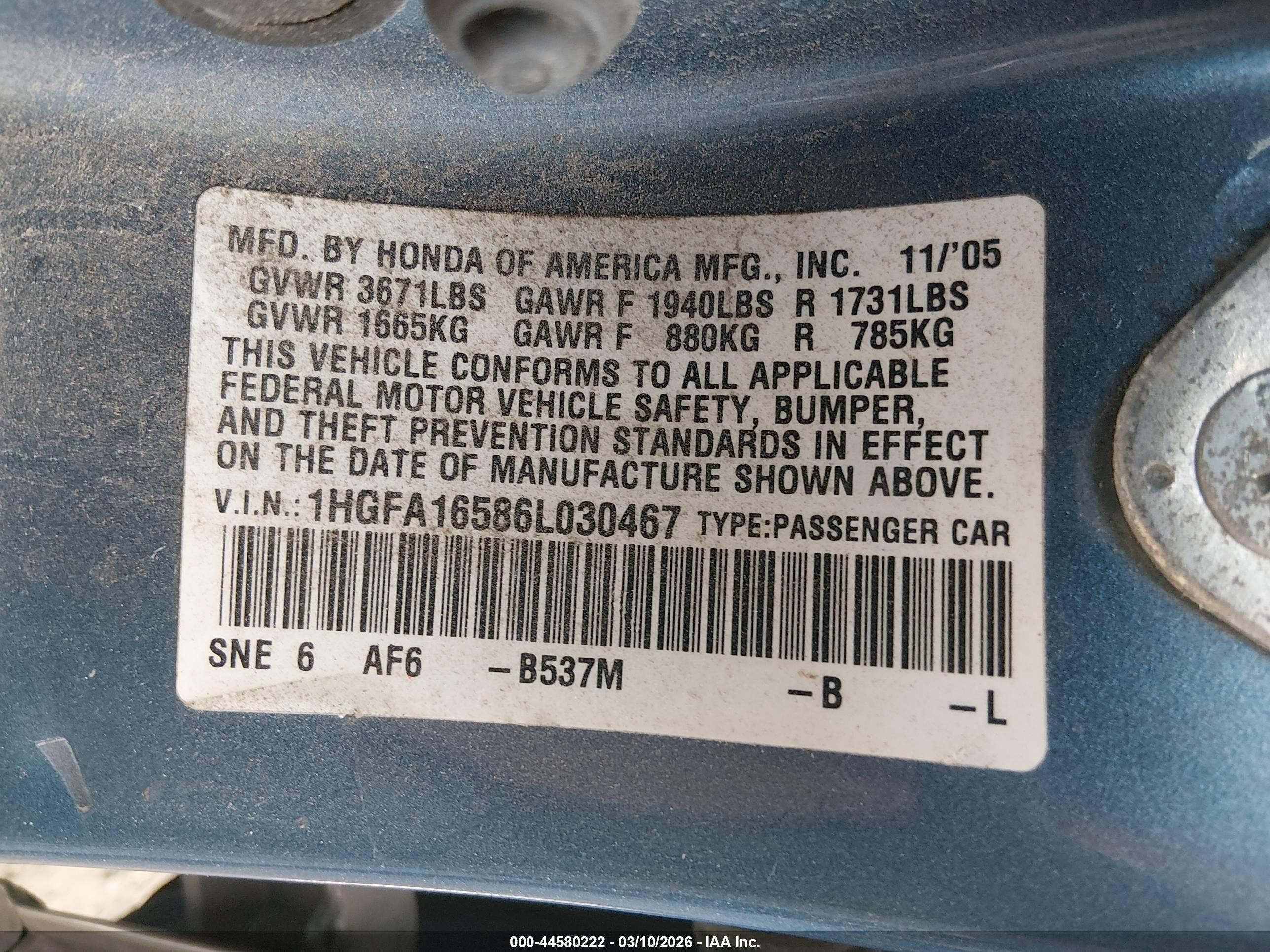 HONDA CIVIC image 9