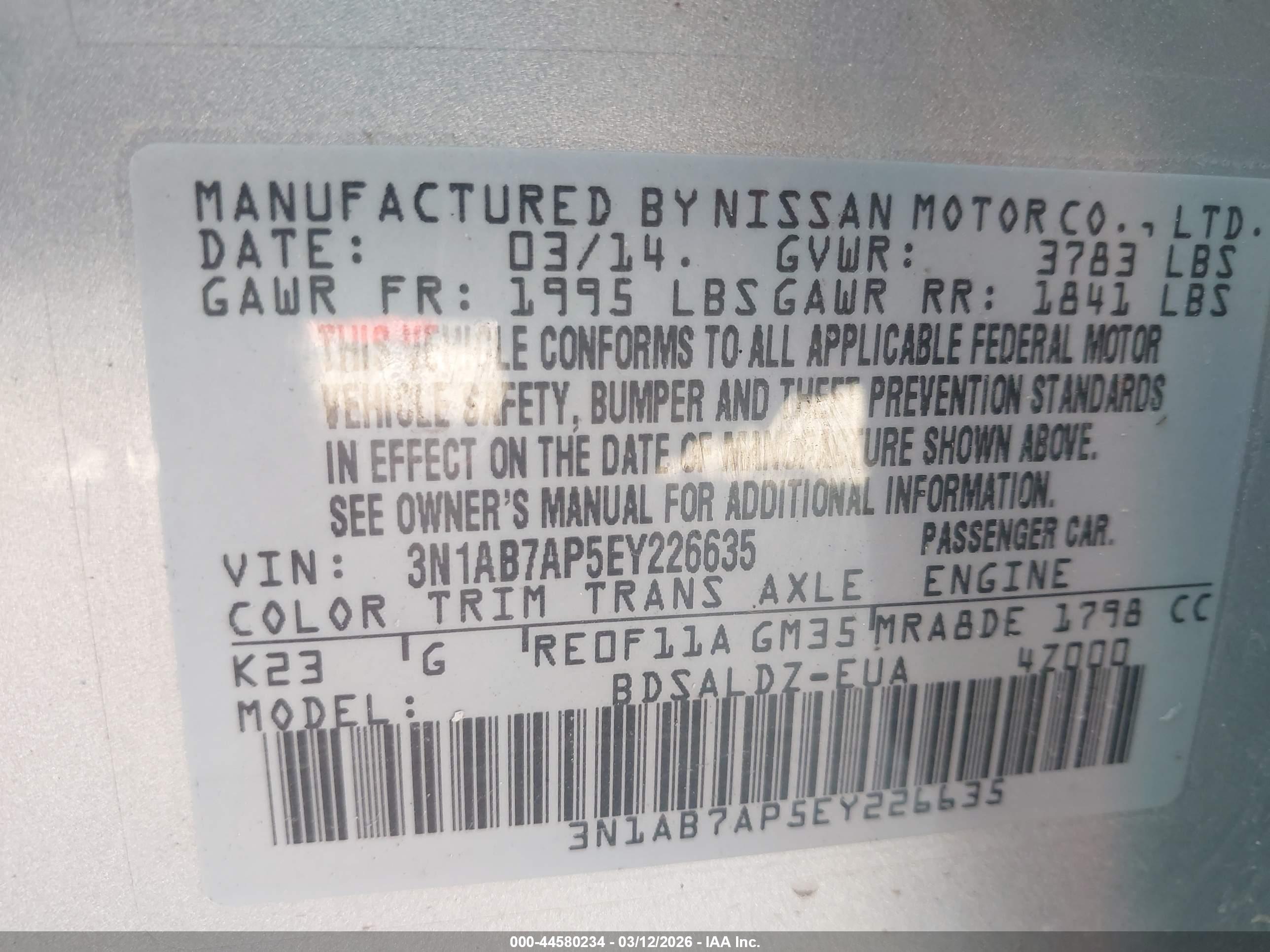 NISSAN SENTRA image 9