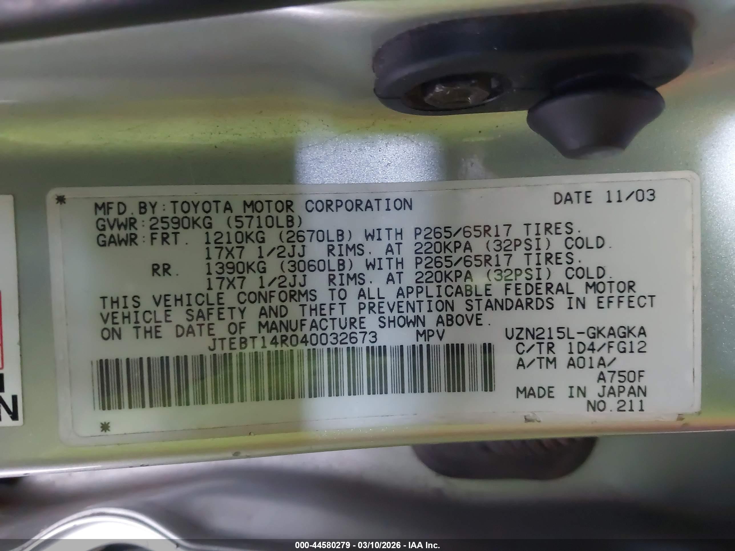 TOYOTA 4RUNNER image 9