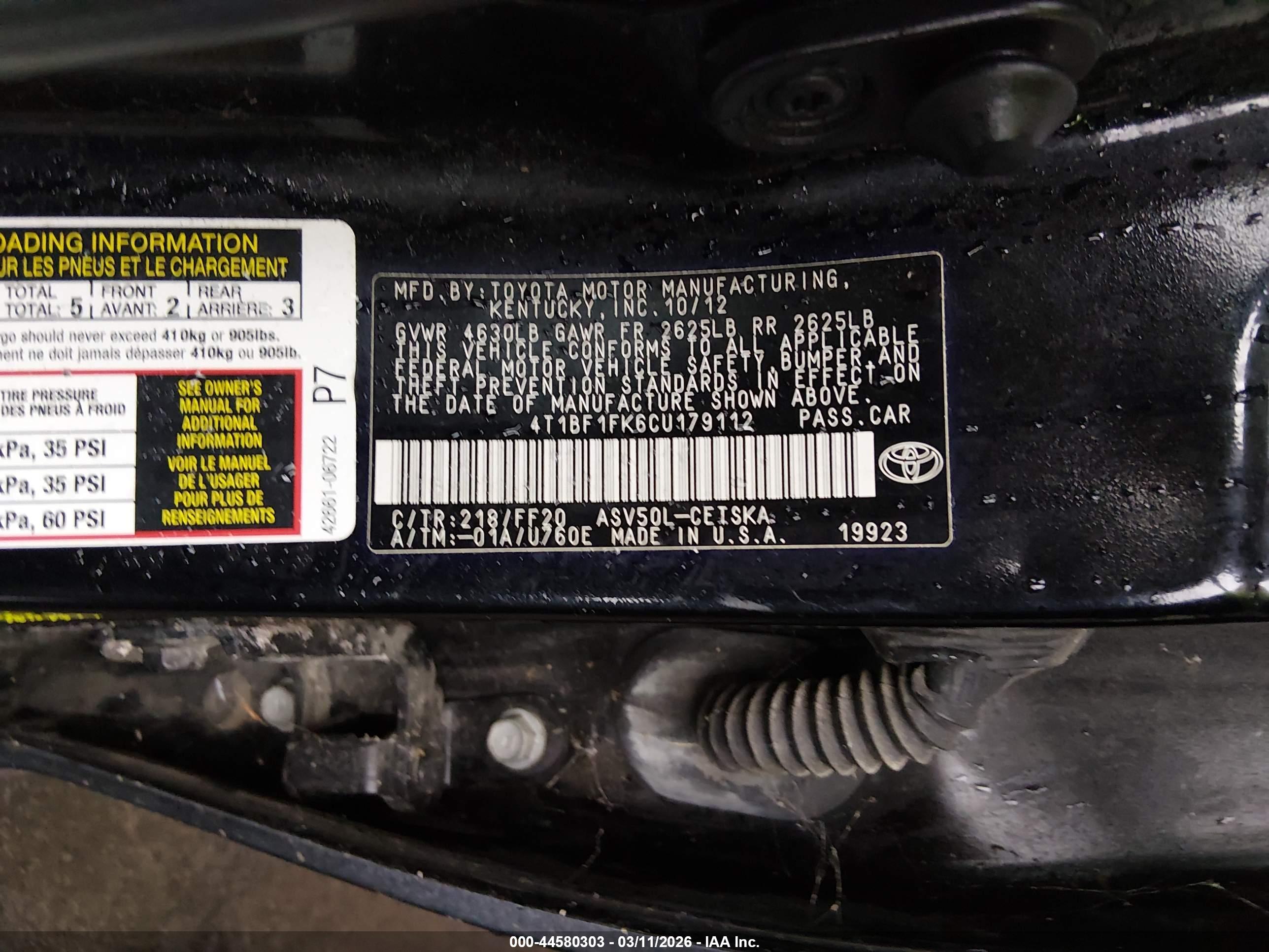 TOYOTA CAMRY image 9