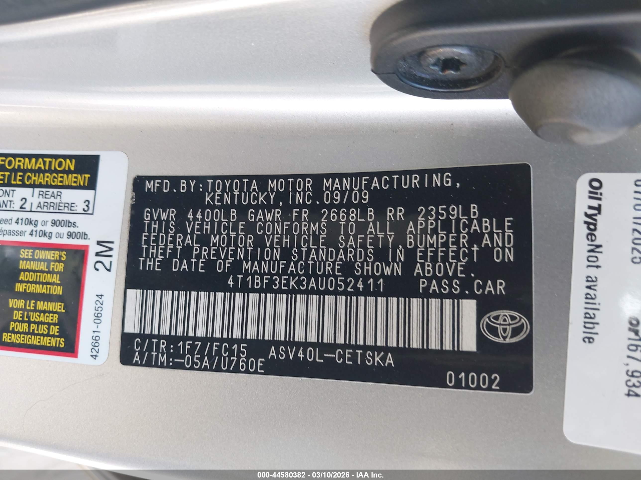 TOYOTA CAMRY image 9