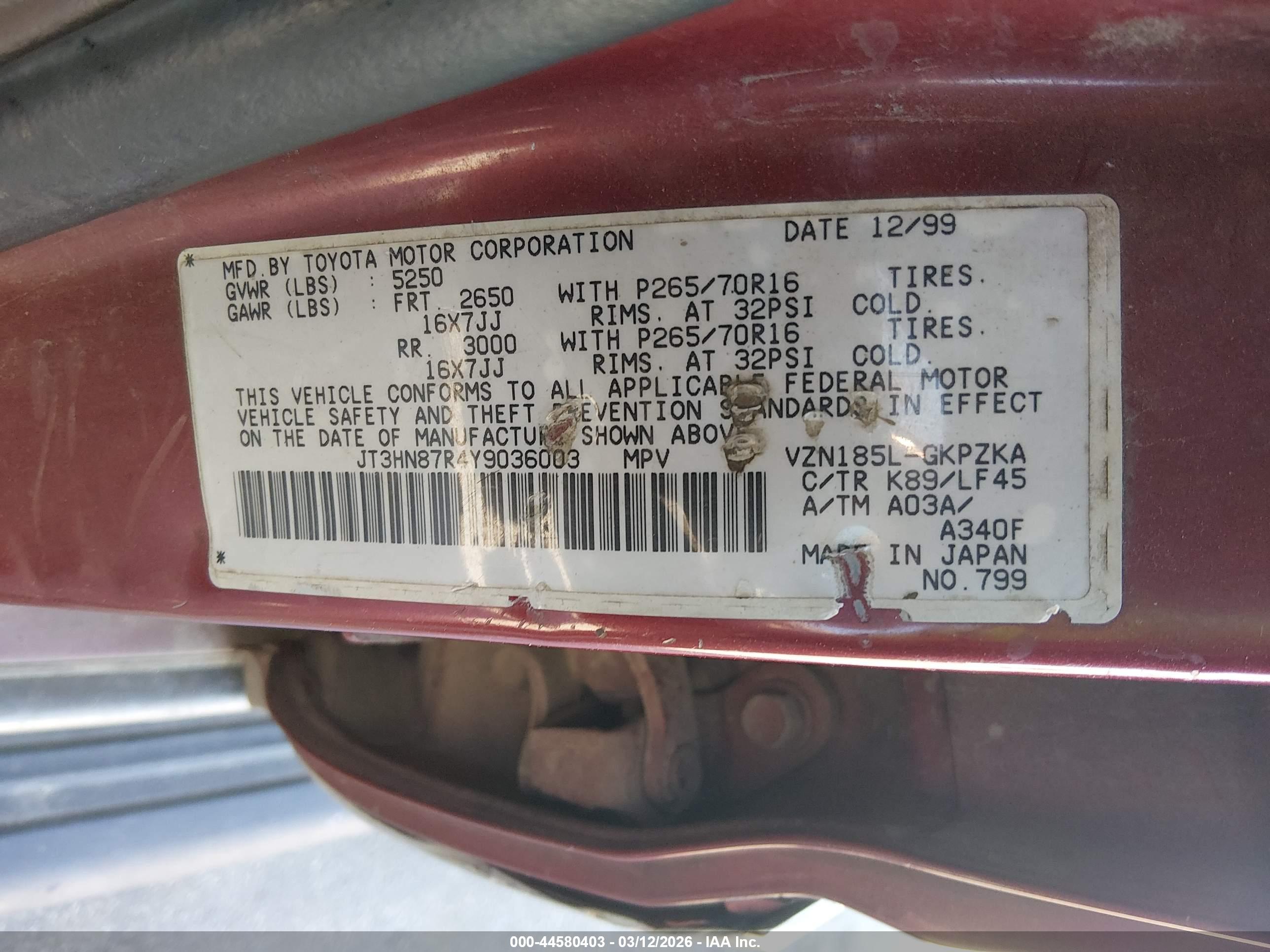 TOYOTA 4RUNNER image 9