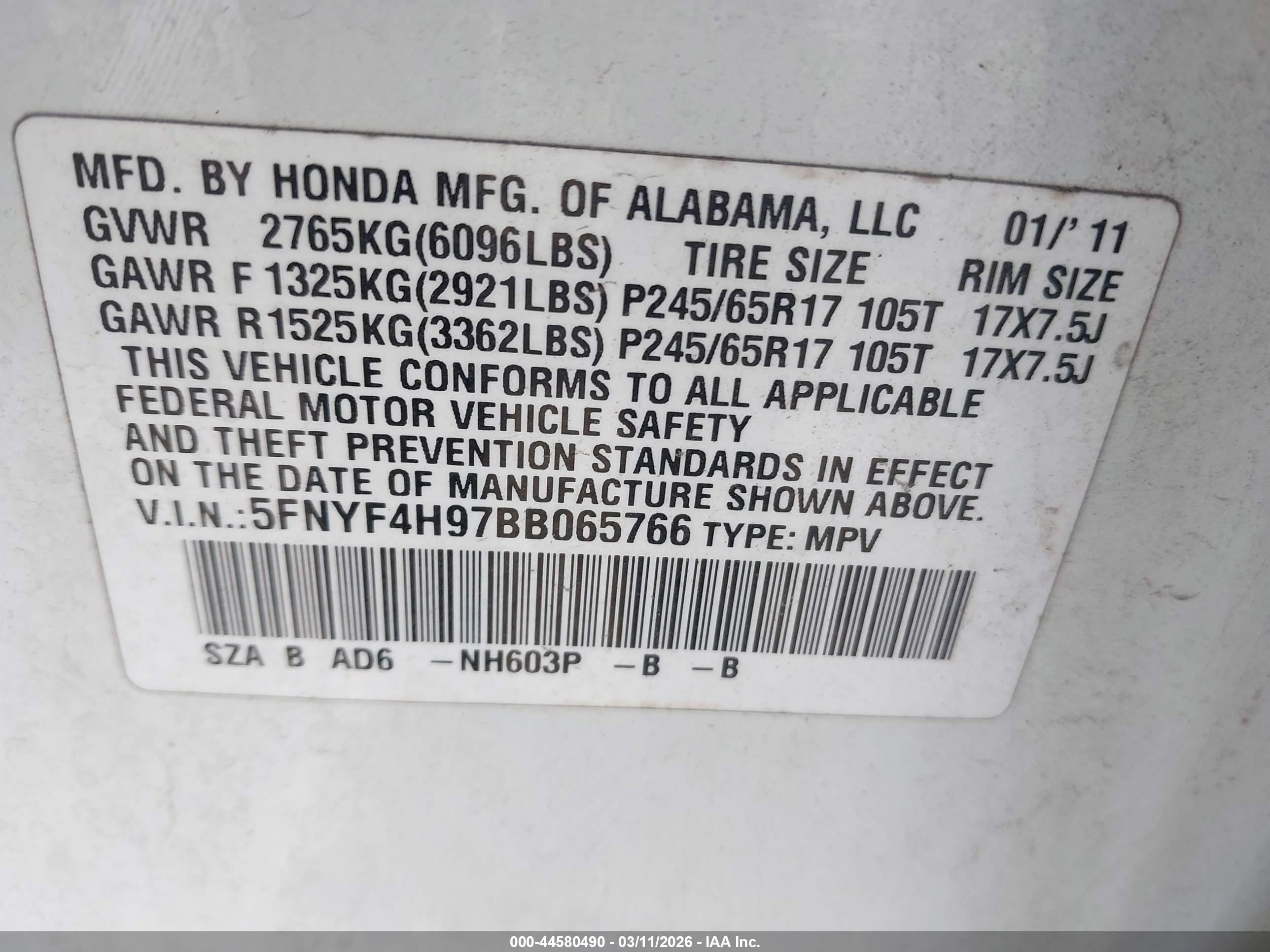 HONDA PILOT image 9