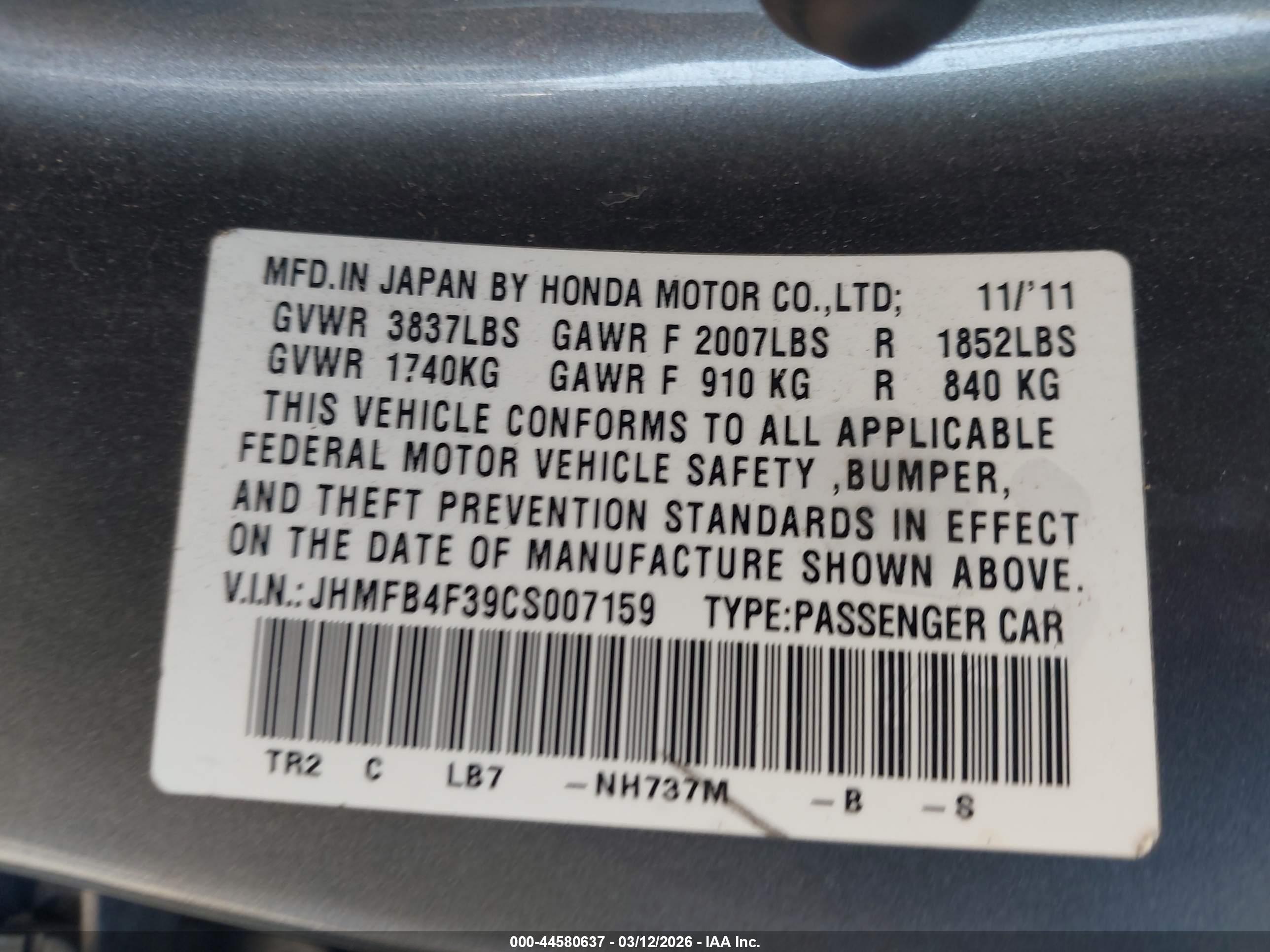 HONDA CIVIC image 9
