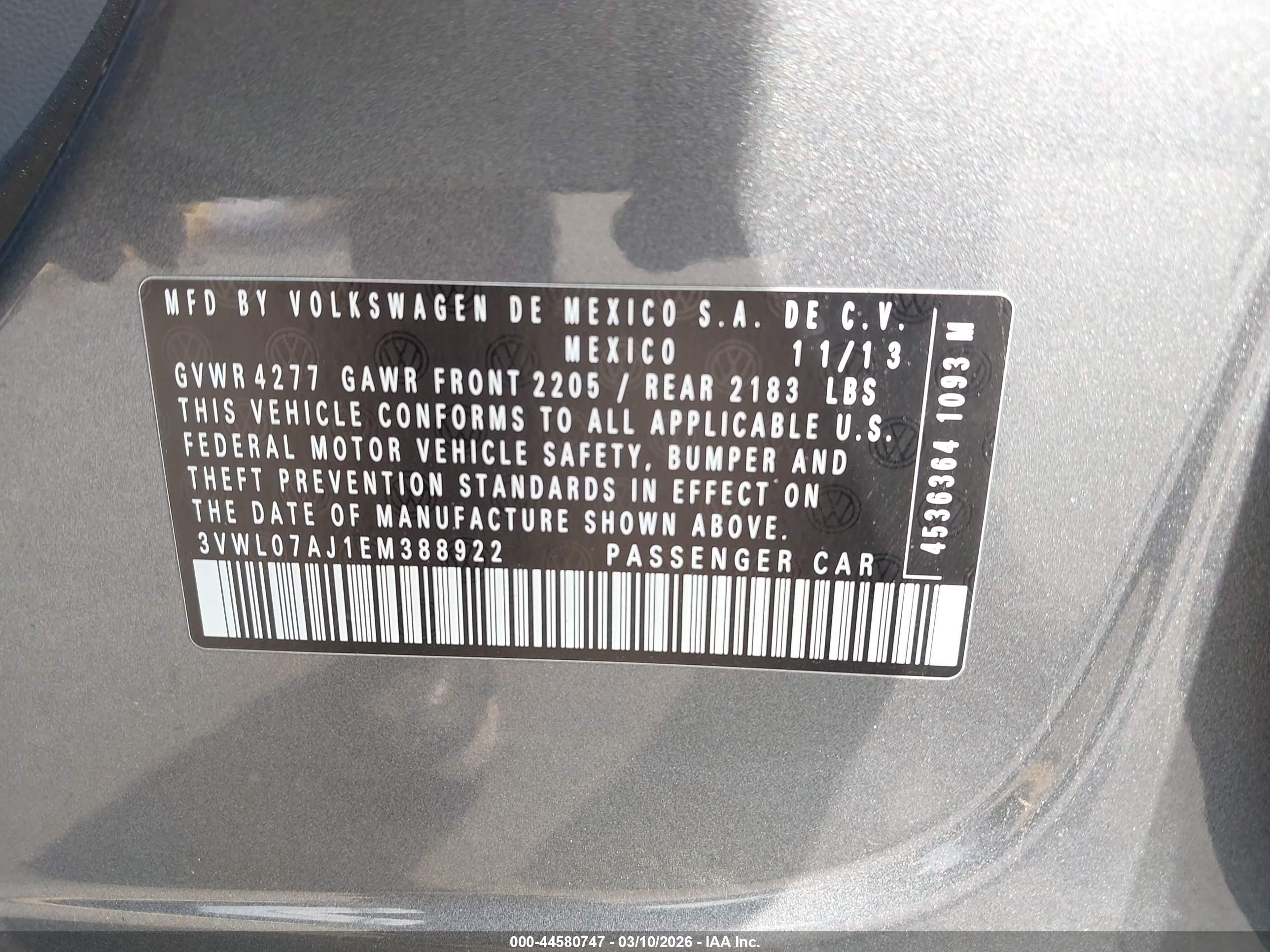 VOLKSWAGEN JETTA image 9