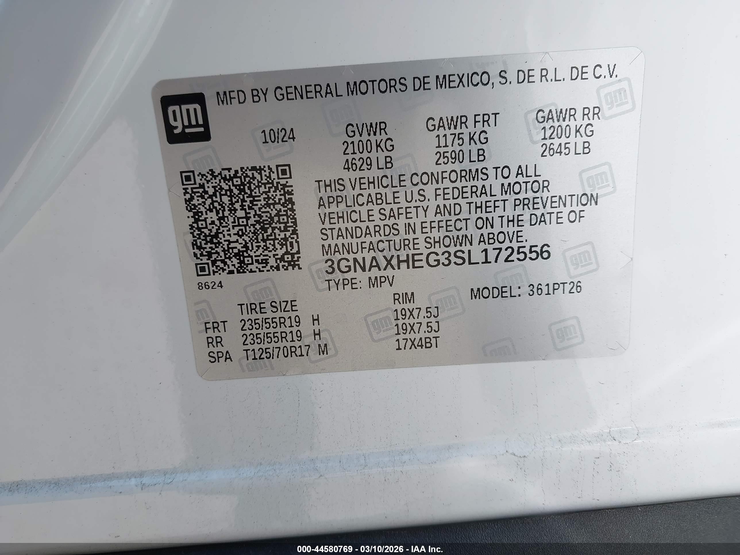 CHEVROLET EQUINOX image 9