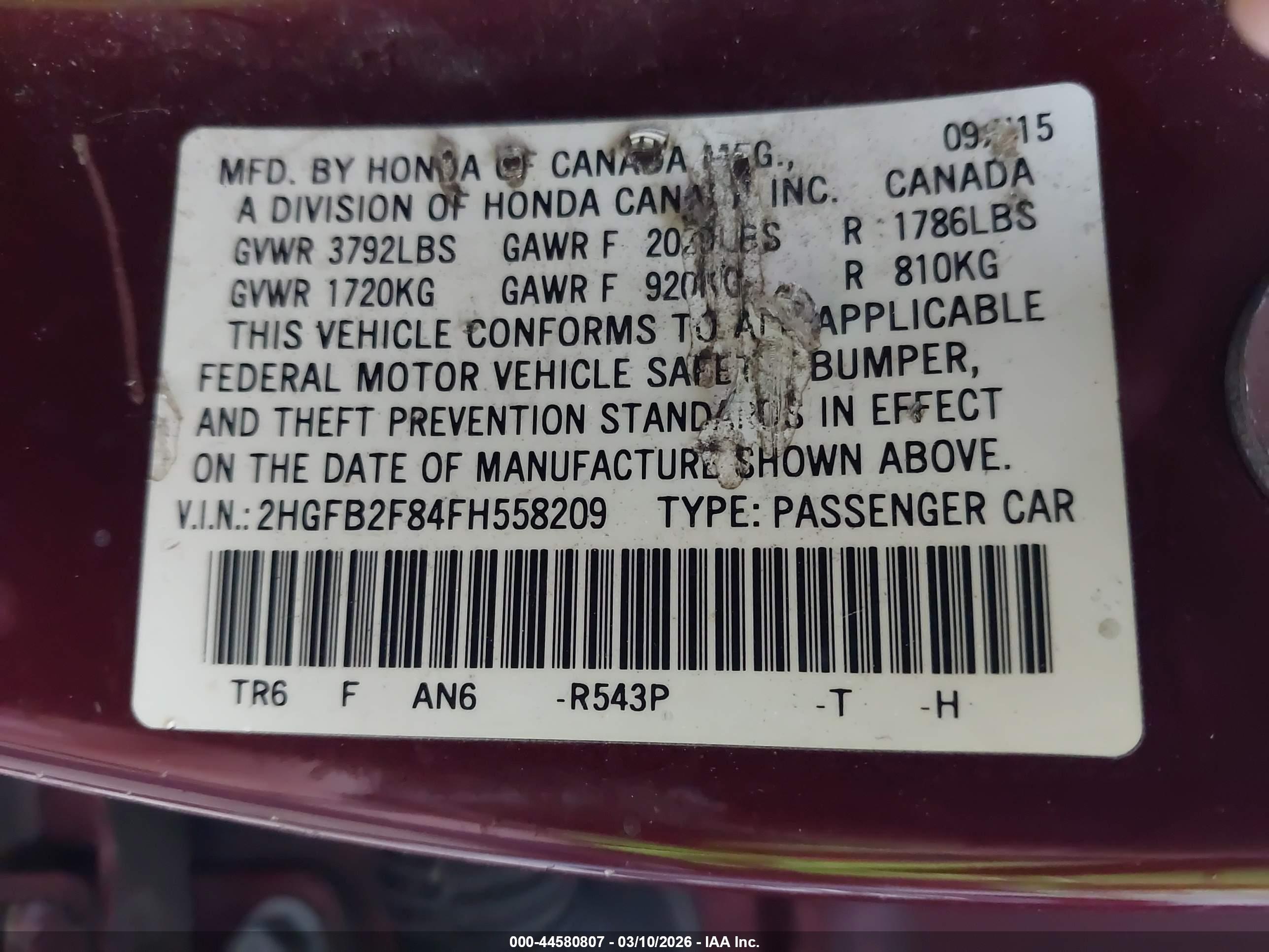 HONDA CIVIC image 9