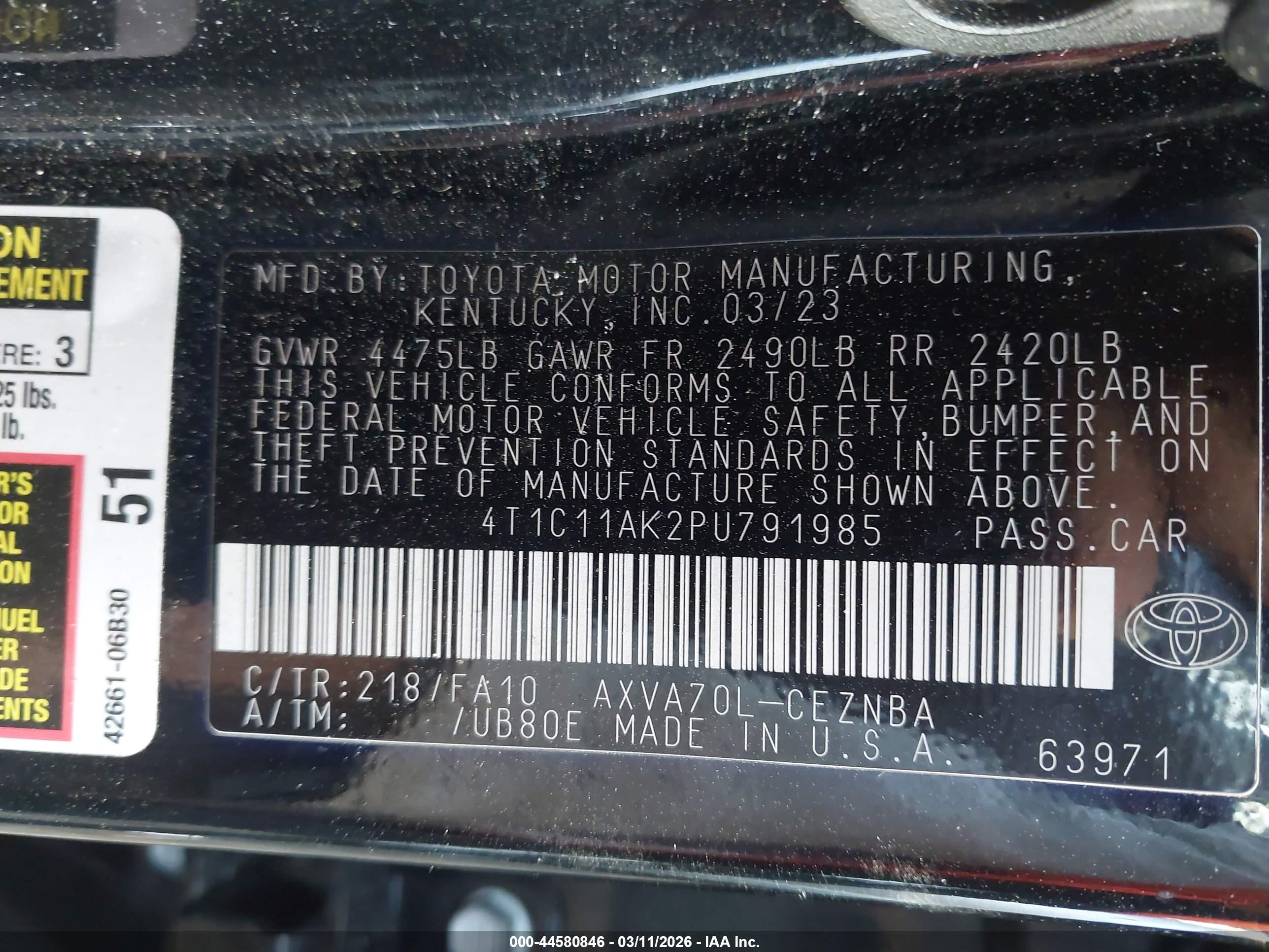 TOYOTA CAMRY image 9
