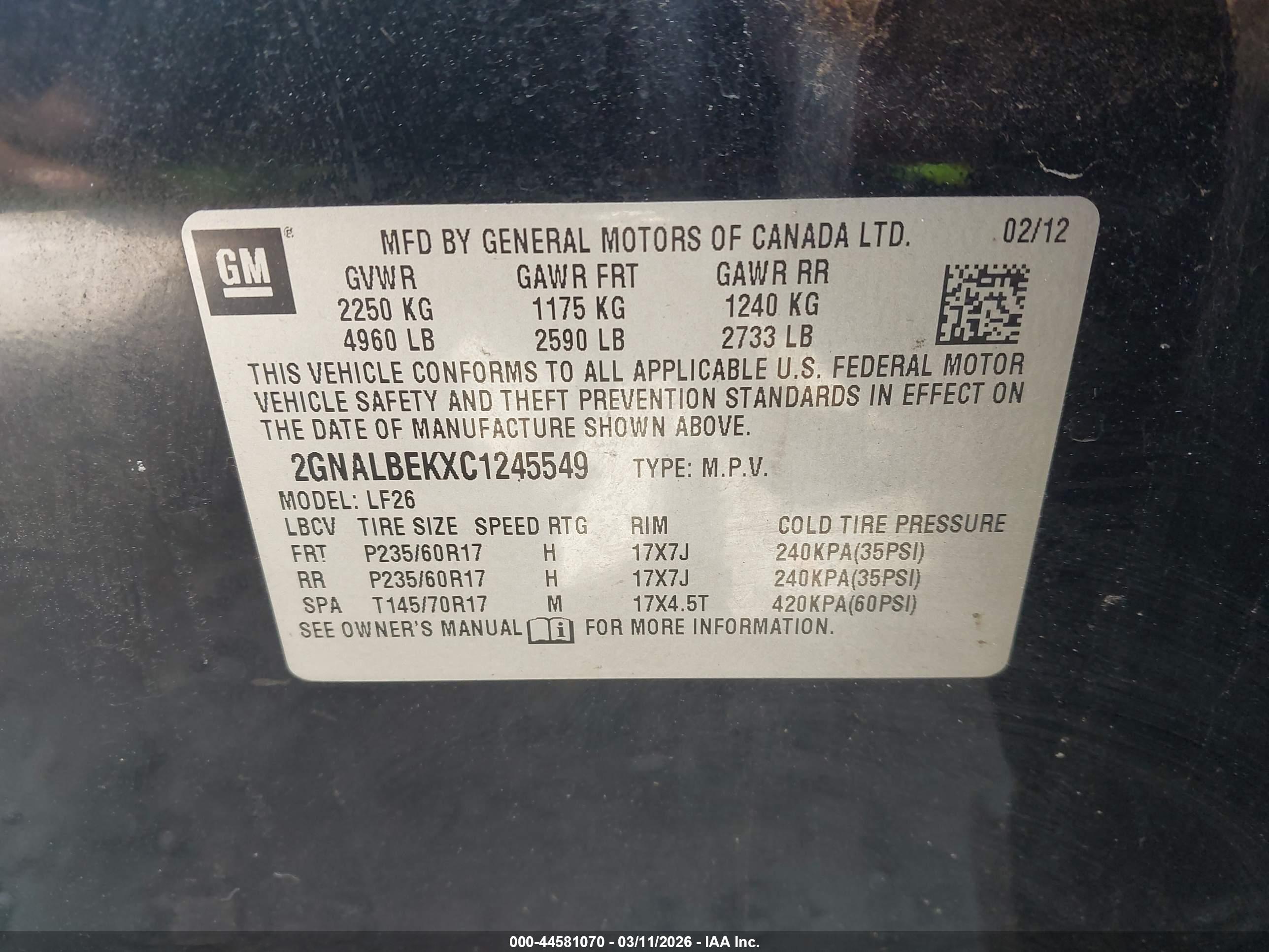 CHEVROLET EQUINOX image 9