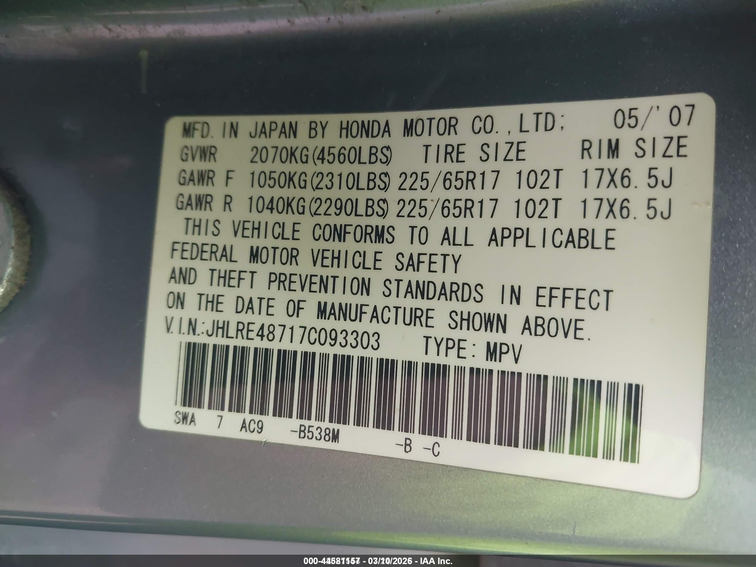 HONDA CR-V image 9