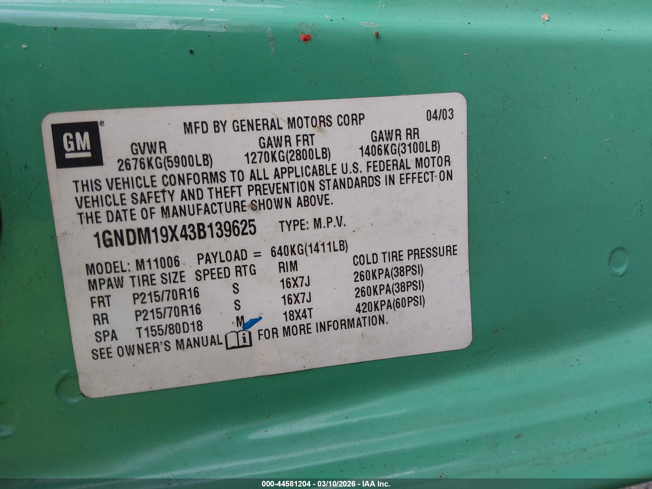 CHEVROLET ASTRO image 9