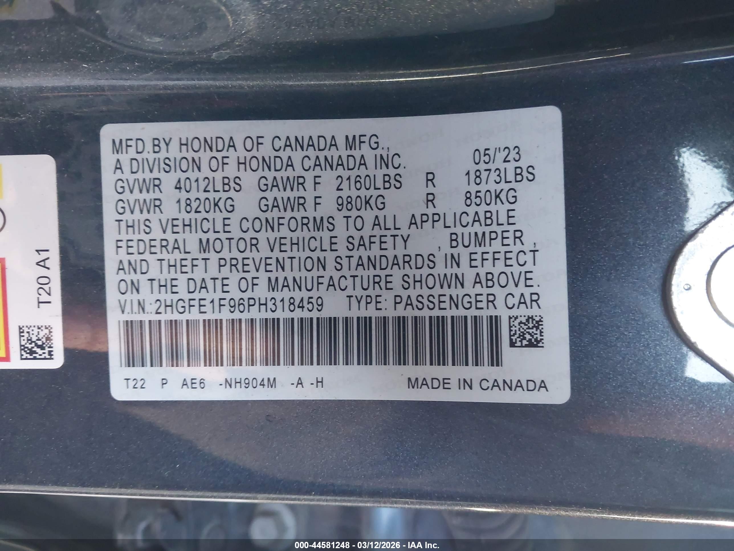 HONDA CIVIC image 9