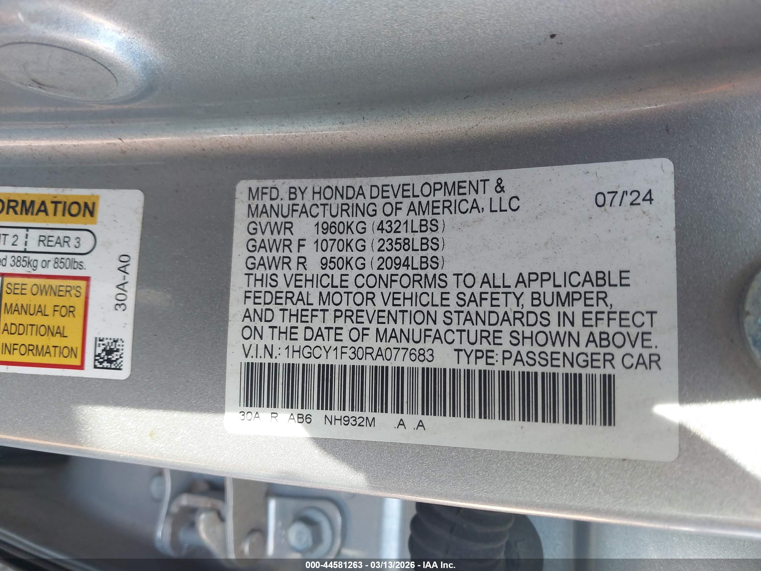 HONDA ACCORD image 9