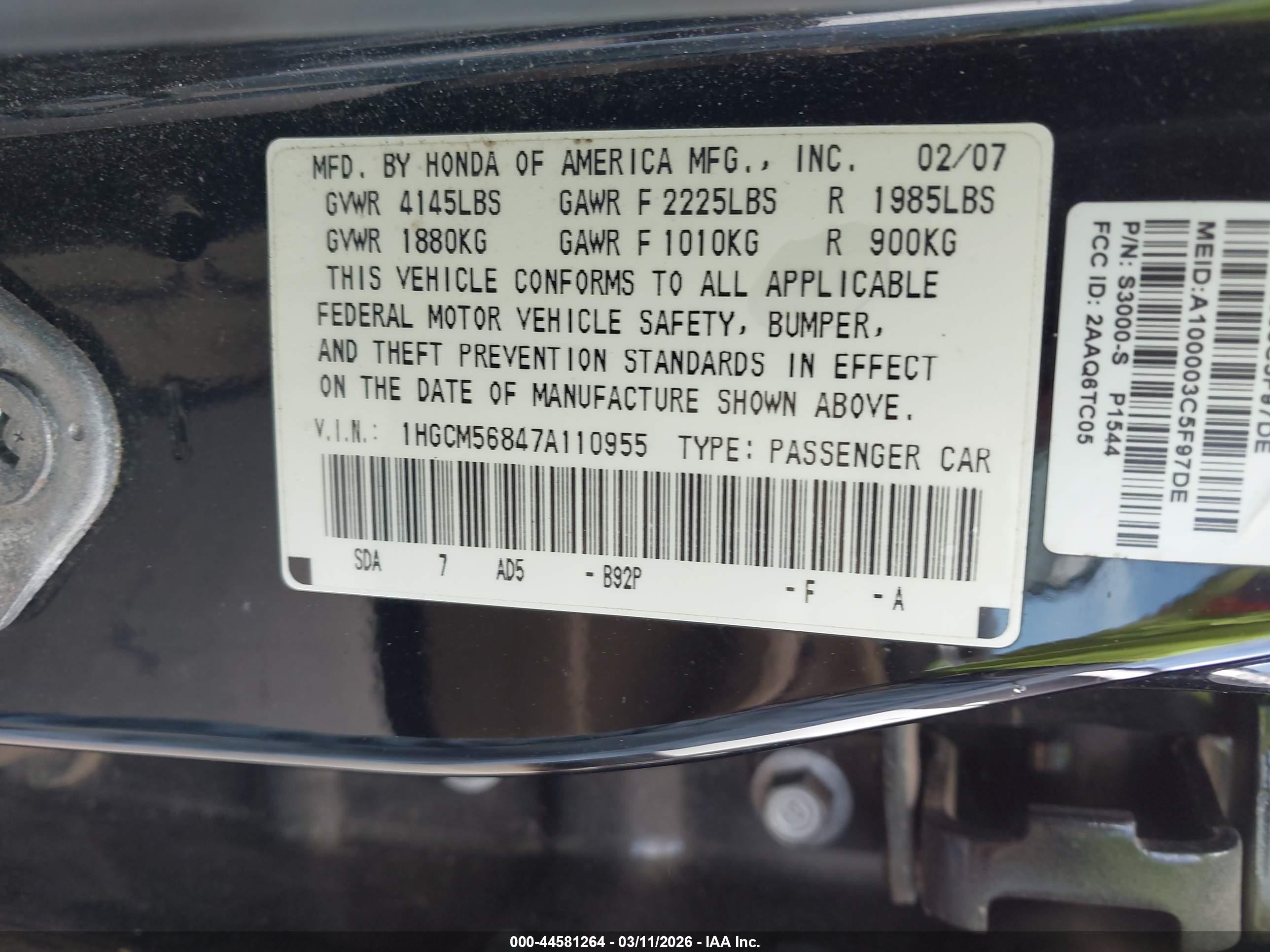 HONDA ACCORD image 9