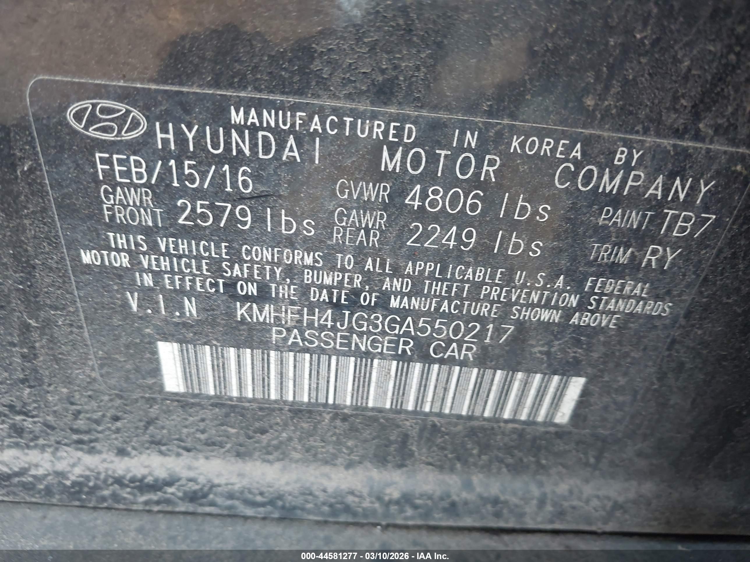 HYUNDAI AZERA image 9