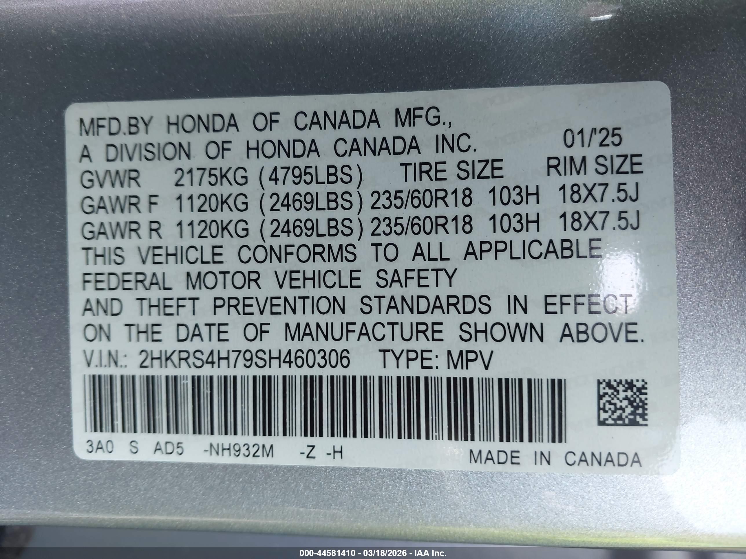 HONDA CR-V image 9