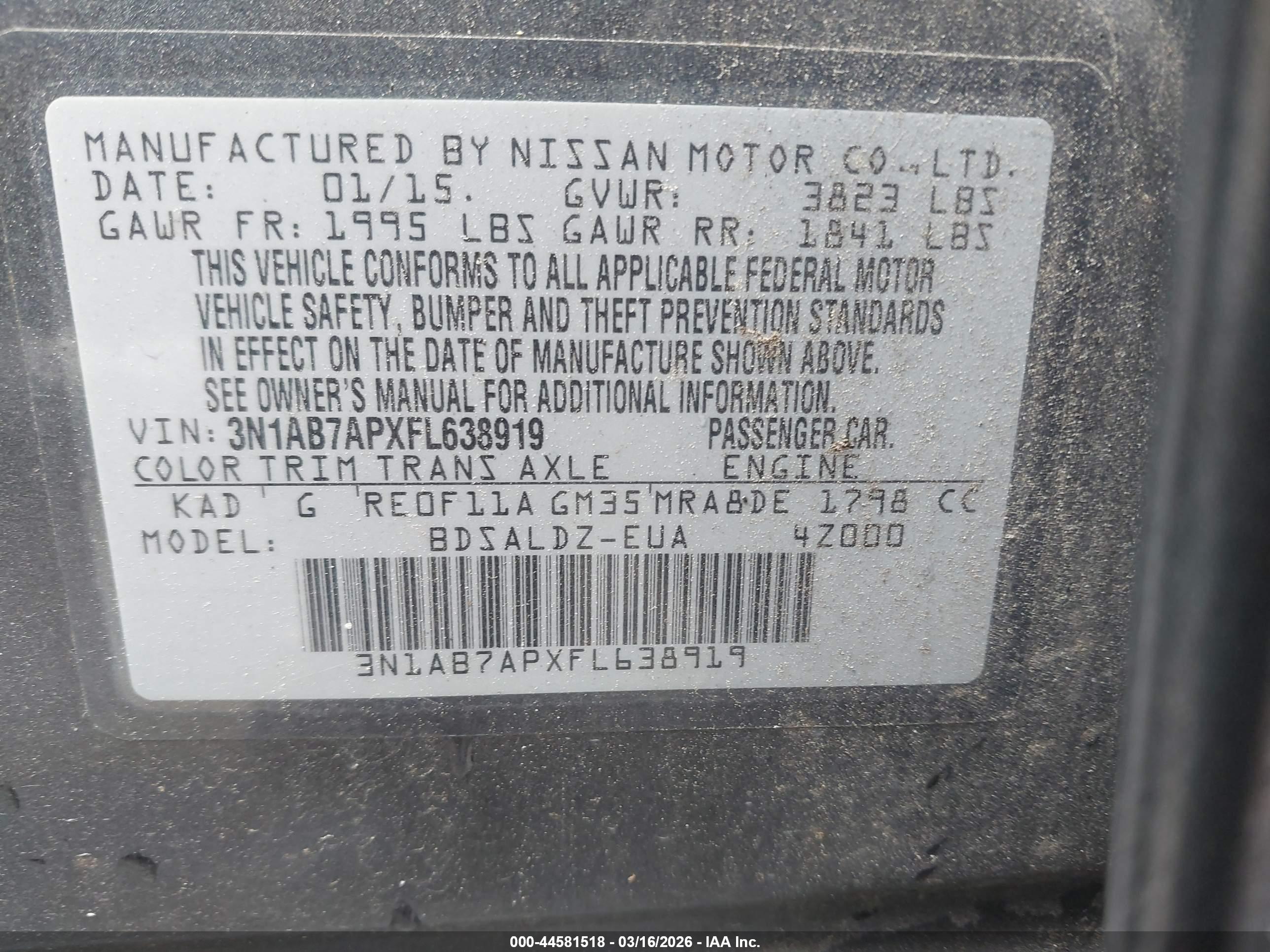 NISSAN SENTRA image 9